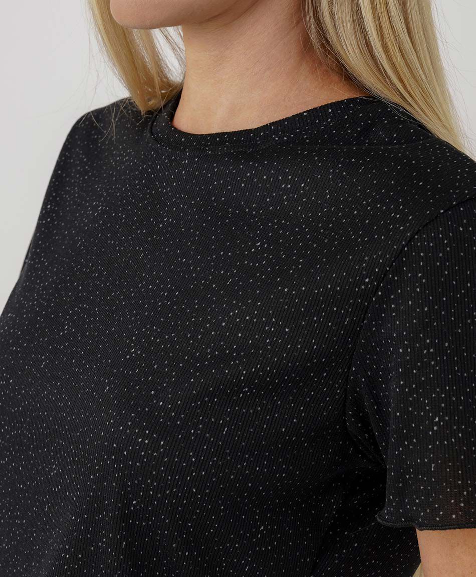 Polera mujer canal&eacute; puntitos