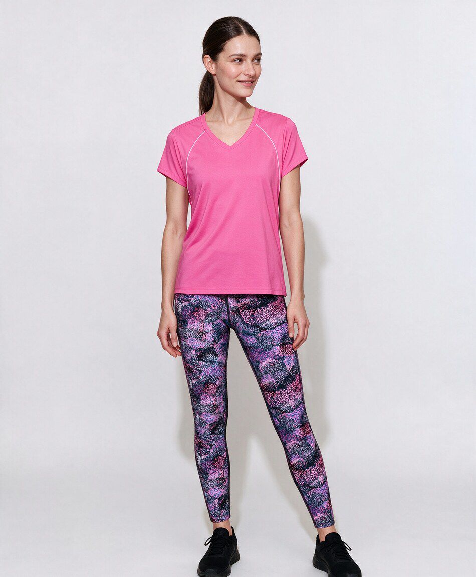 Calza deportiva mujer print malla