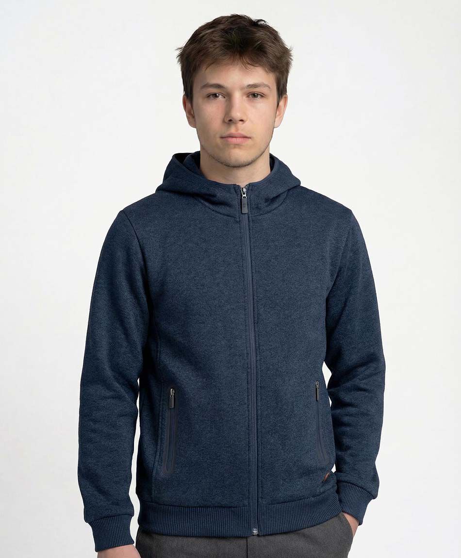 Casaca escolar bolsillo cierre navy