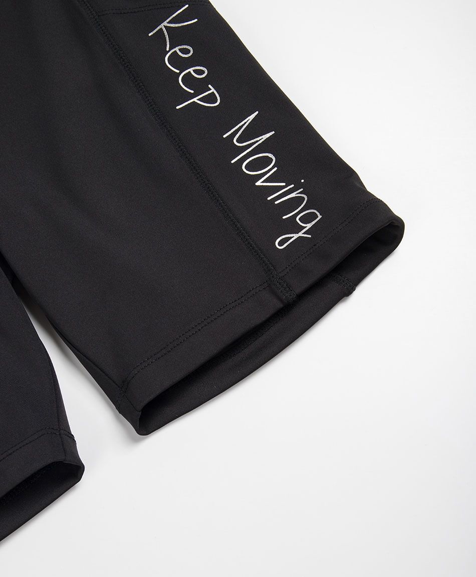 Short deportivo mujer biker frase