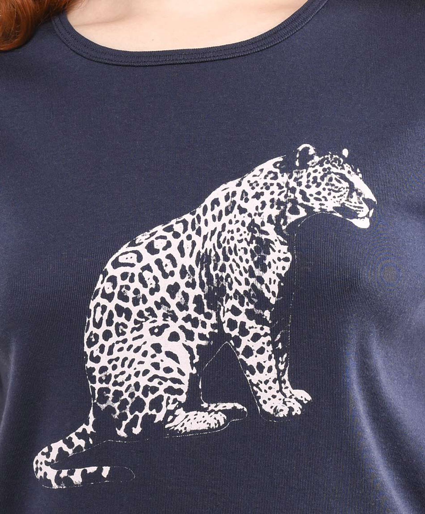 Polera mujer estampado leopardo Polera mujer estampado leopardo