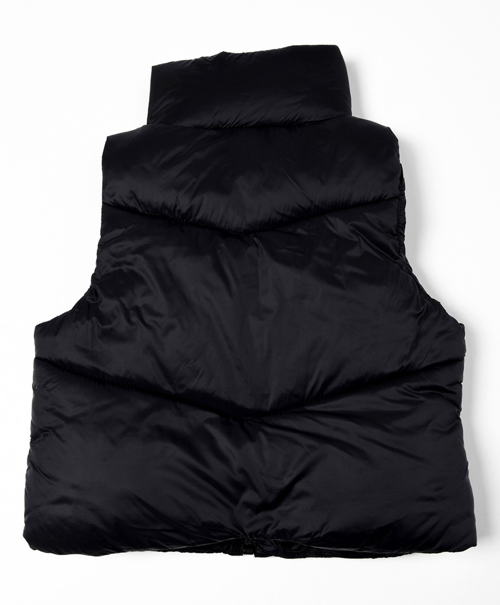 Parka niña sin mangas negra Parka niña sin mangas negra