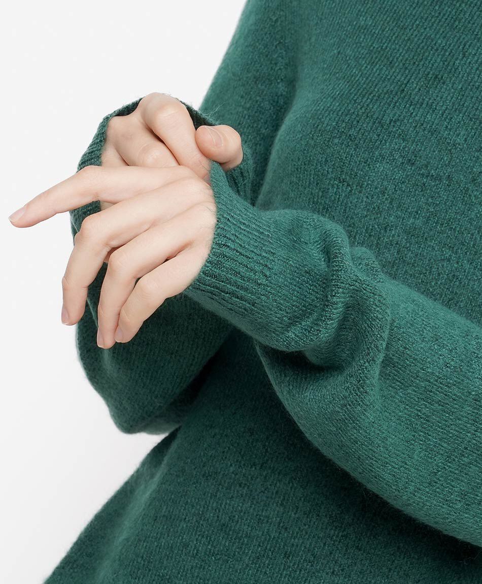 Sweater mujer cl&aacute;sico verde
