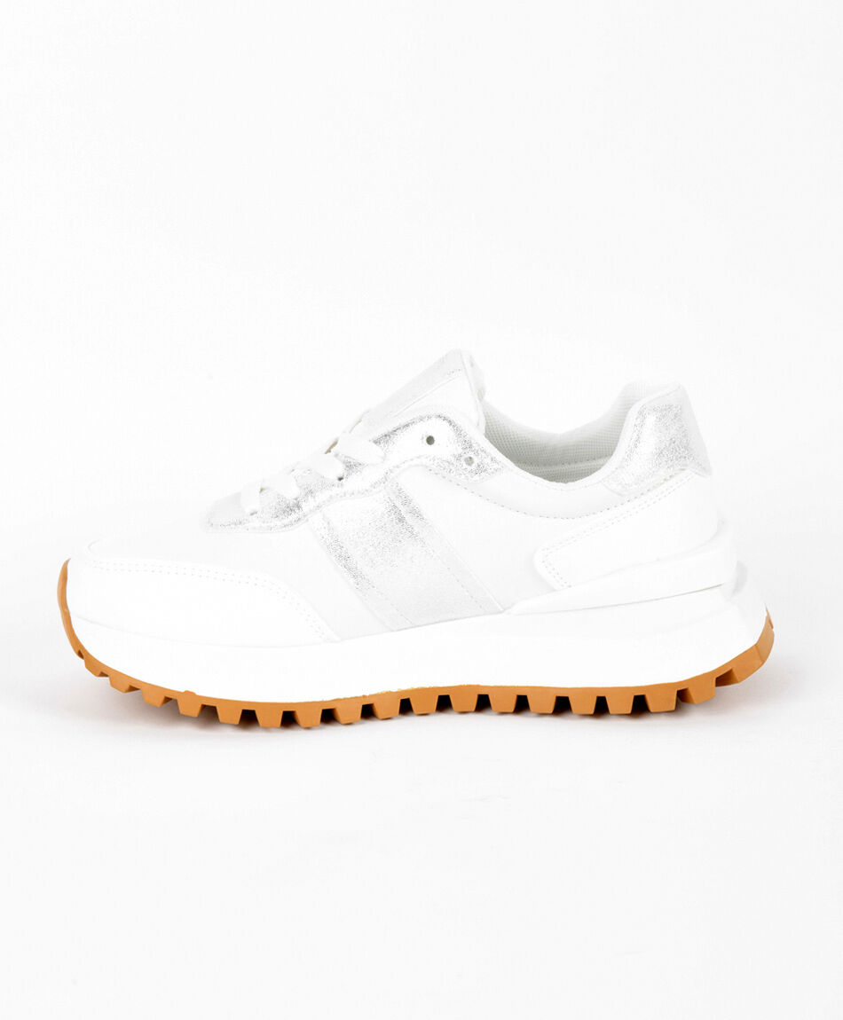 Zapatilla mujer brillante