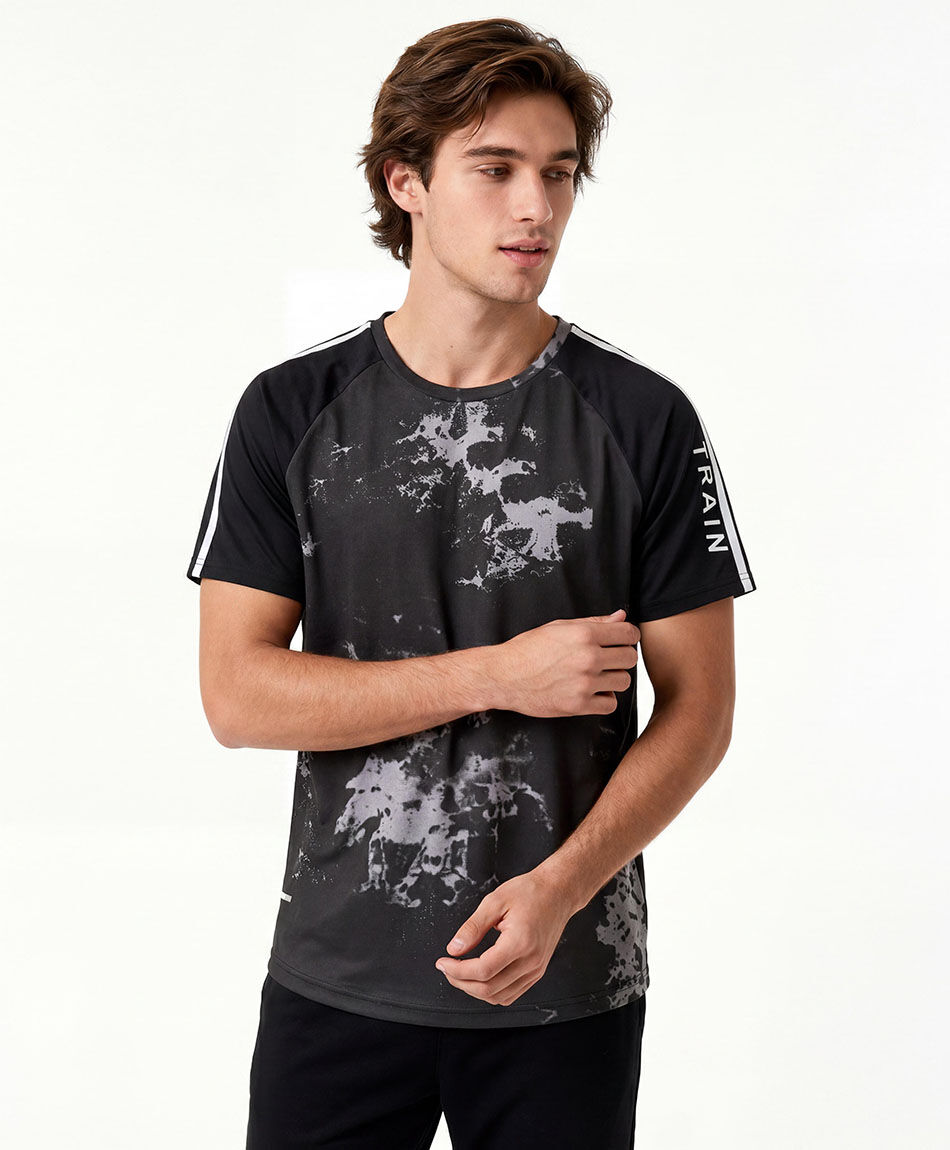 Polera deportiva hombre train mix