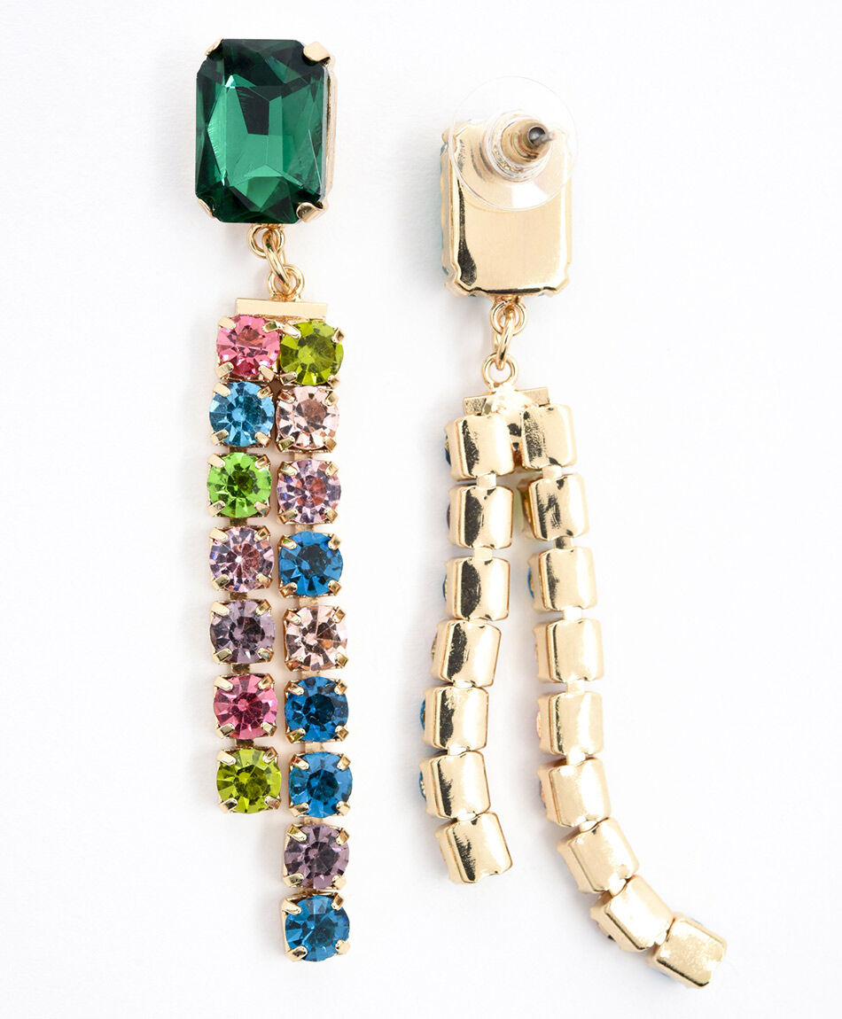 Aros mujer piedras de colores