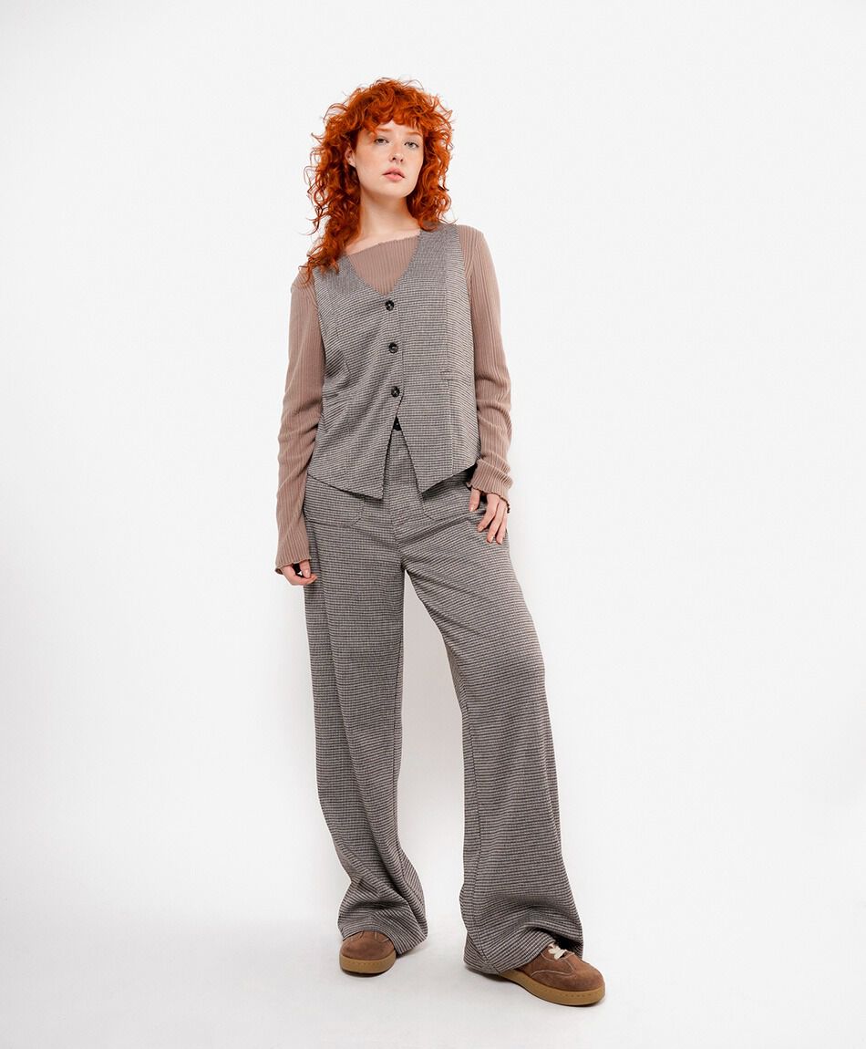 Pantal&oacute;n mujer check wide