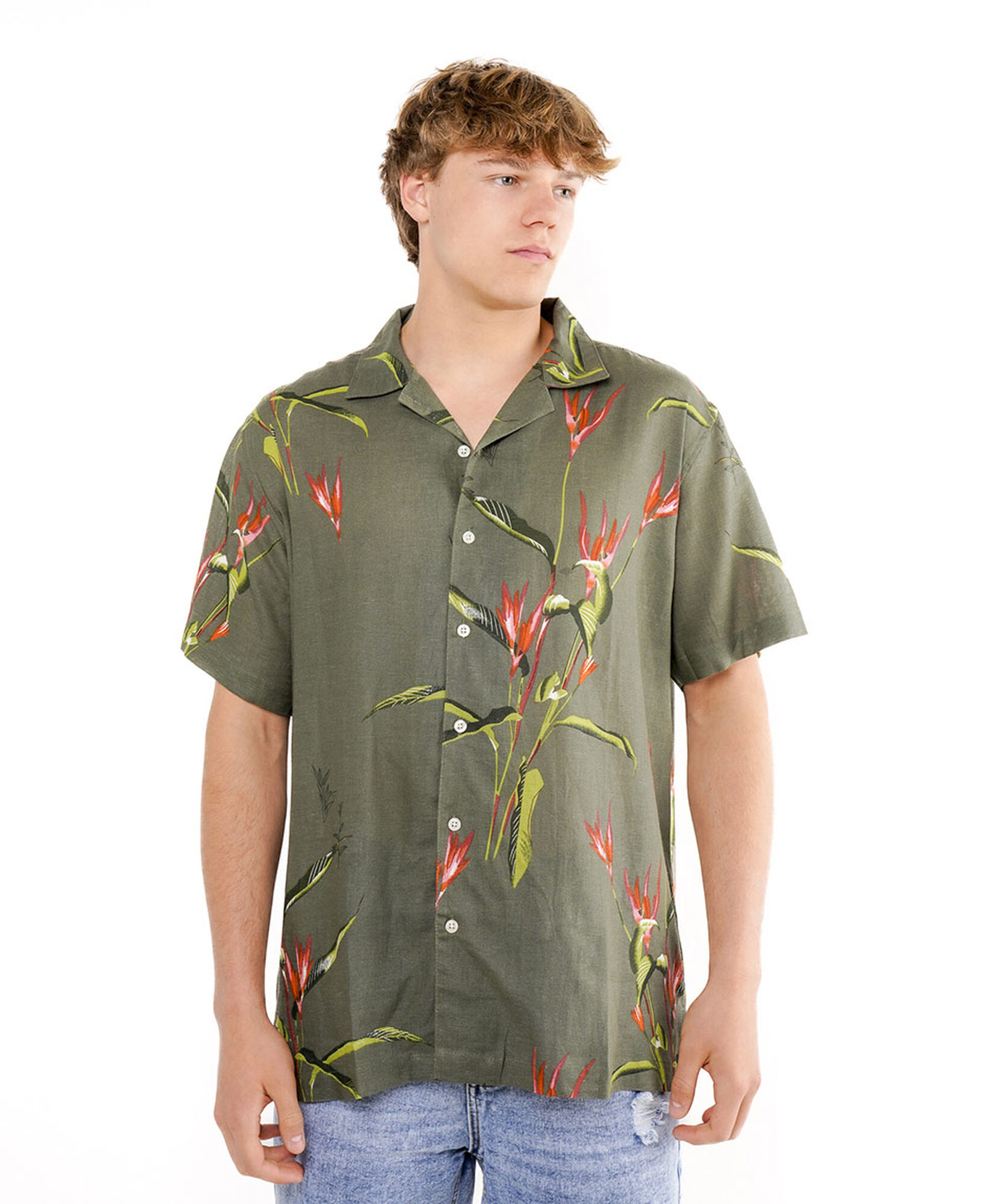Camisa hombre print flor Camisa hombre print flor