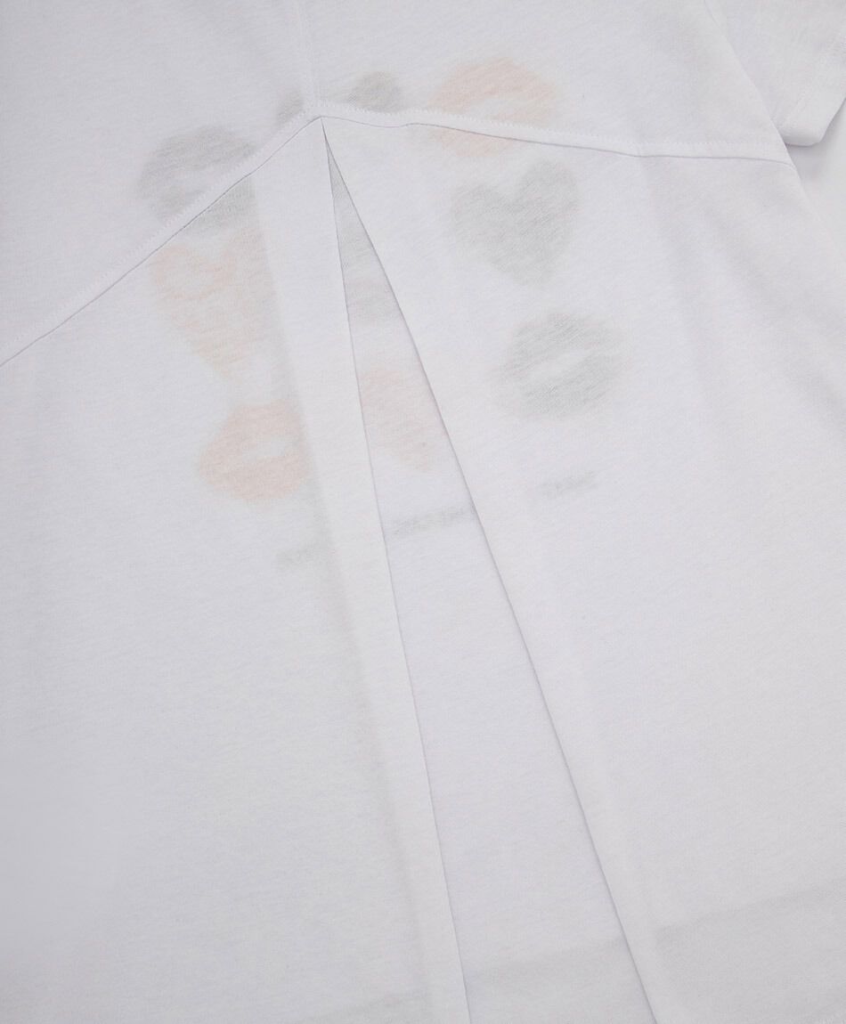 Polera deportiva mujer oversize white