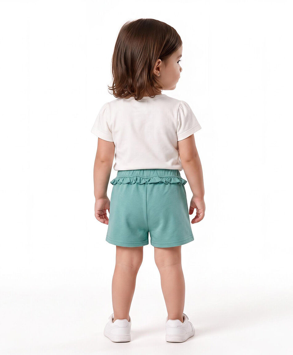 Short beb&eacute; vuelos parche cinta