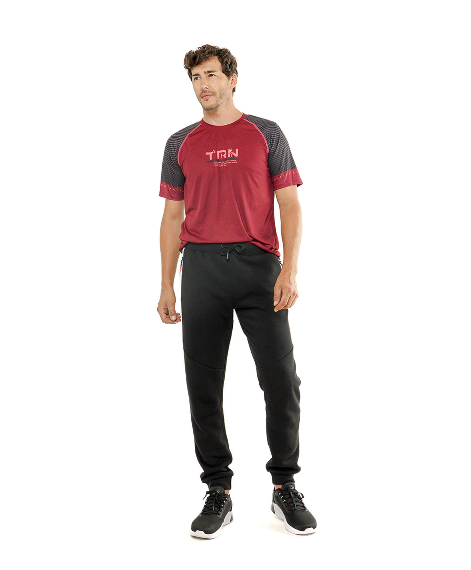 Pantalón deportivo hombre línea blanca Pantalón deportivo hombre línea blanca