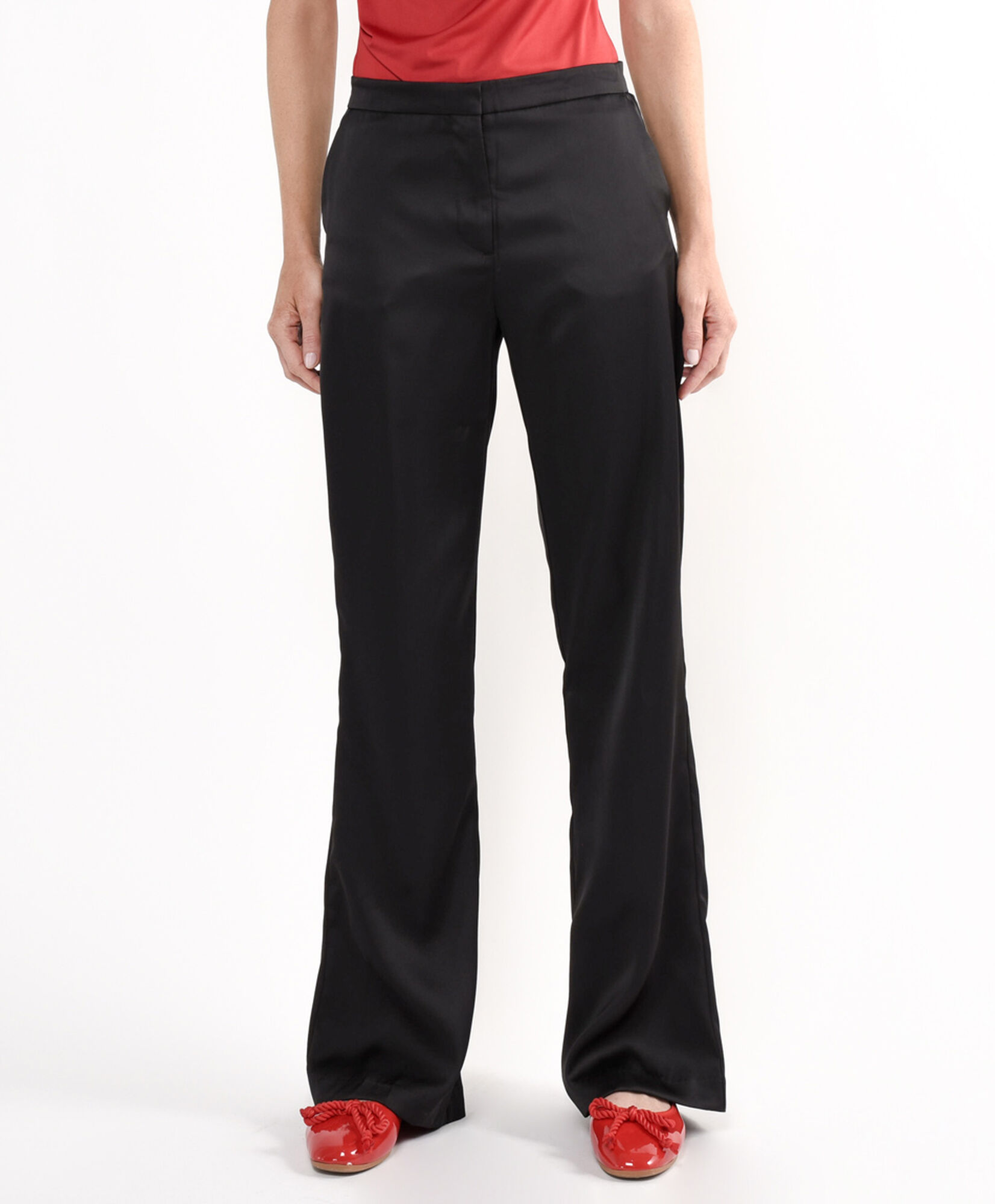Pantalón mujer tela satén Pantalón mujer tela satén