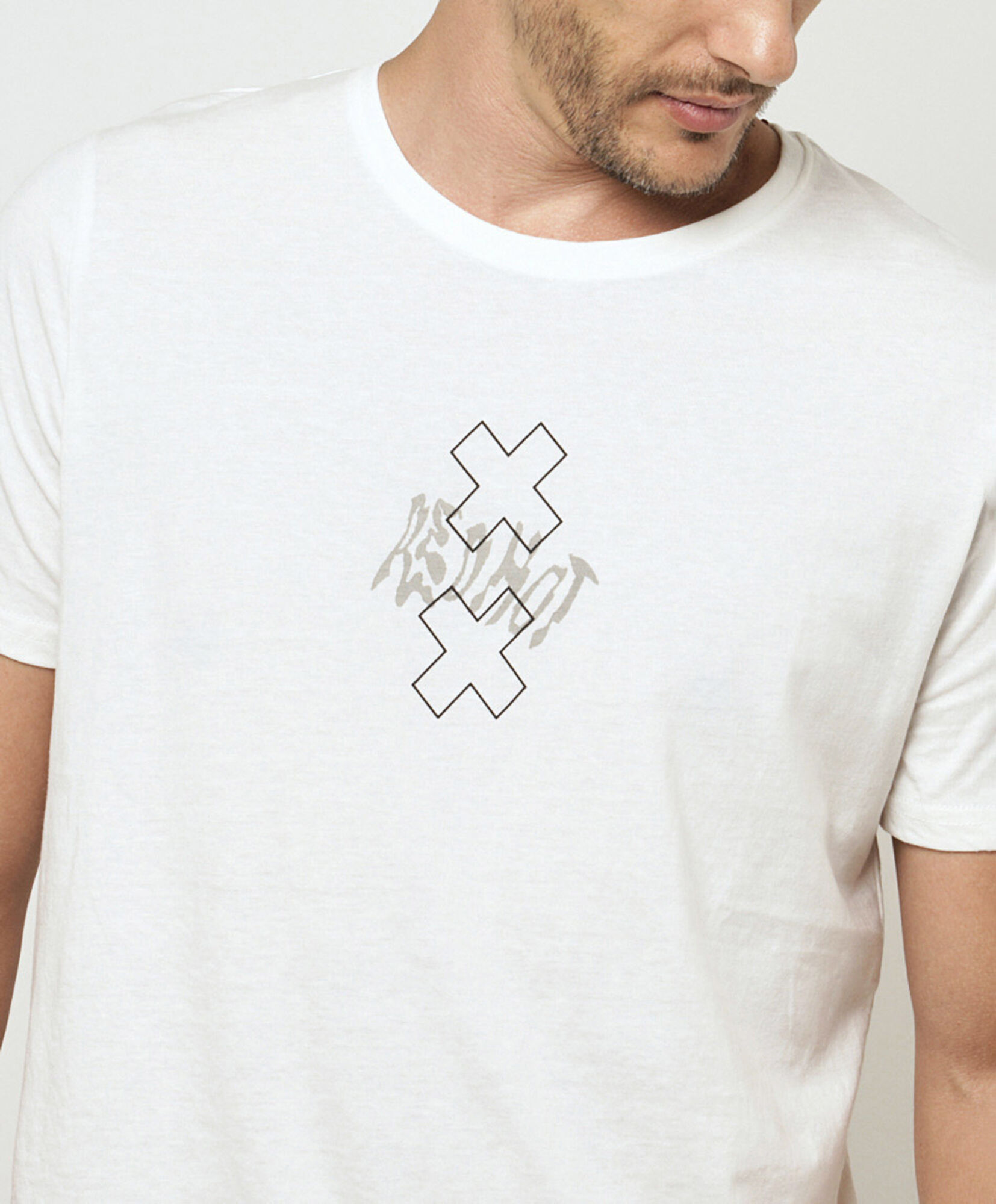 Polera hombre doble equis blanca Polera hombre doble equis blanca