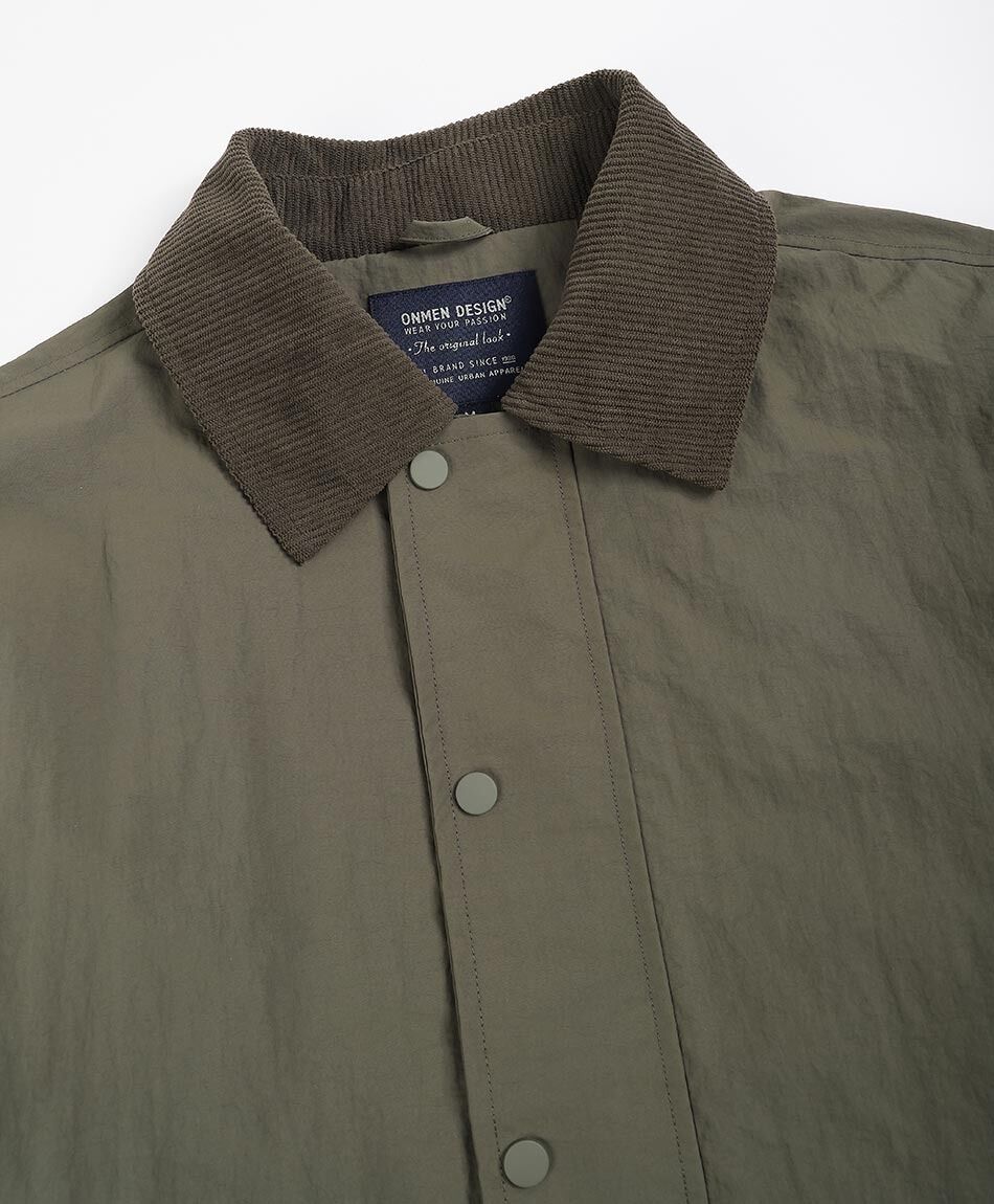 Cortaviento hombre cuello corderoy