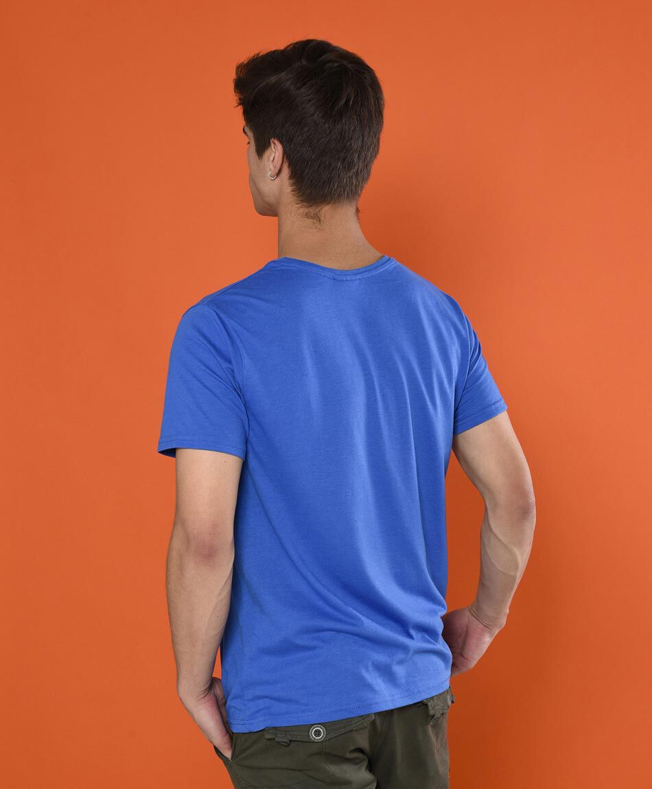 Polera manga corta cuello redondo