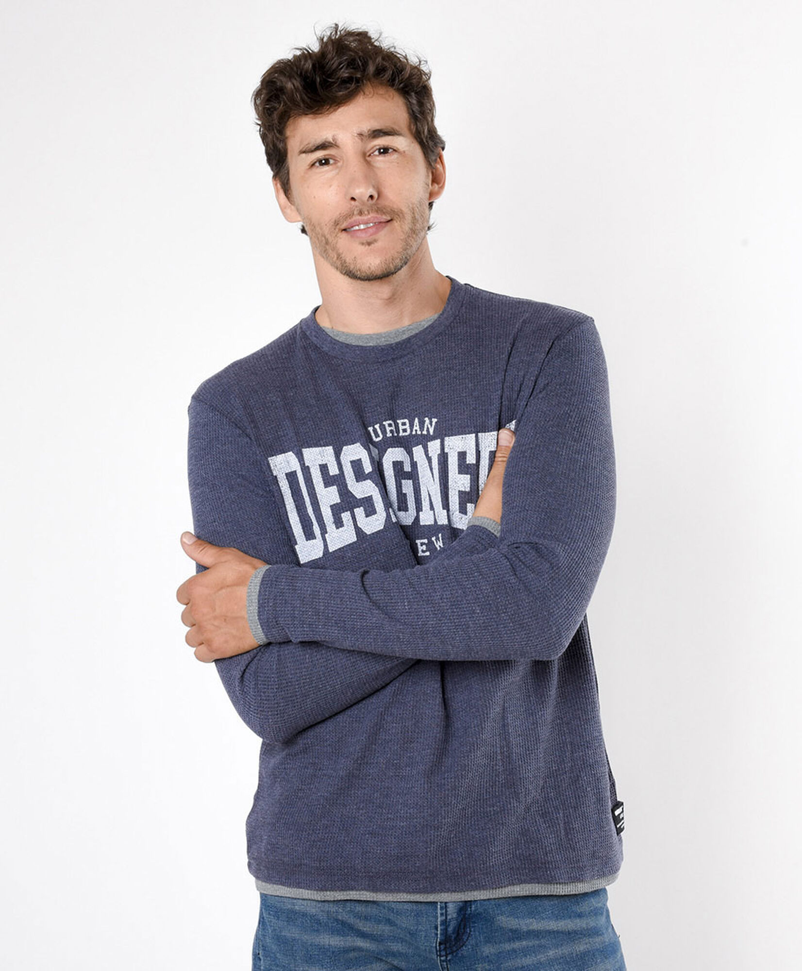 Polera hombre estilo tejida Polera hombre estilo tejida