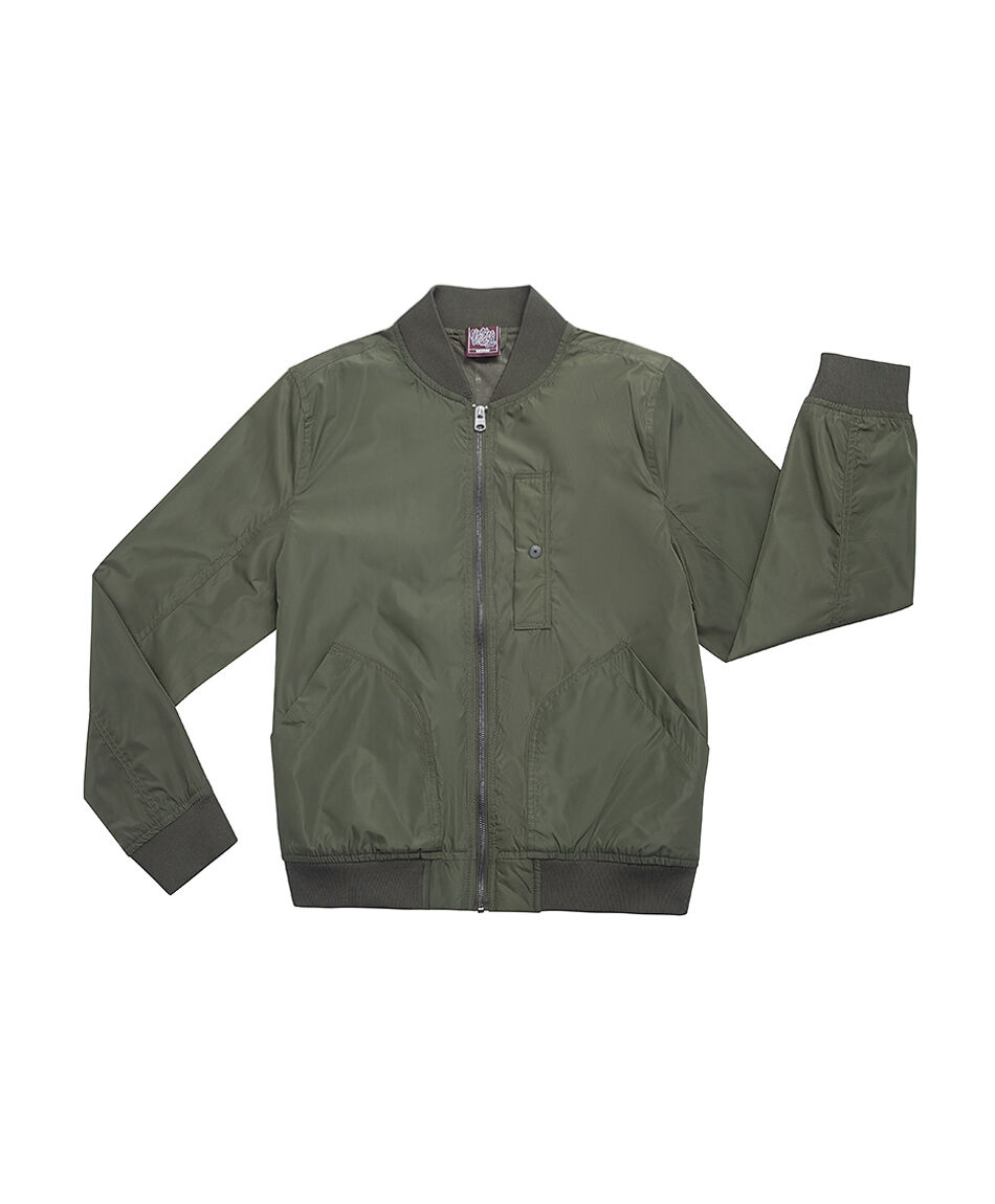 Chaqueta hombre bomber verde