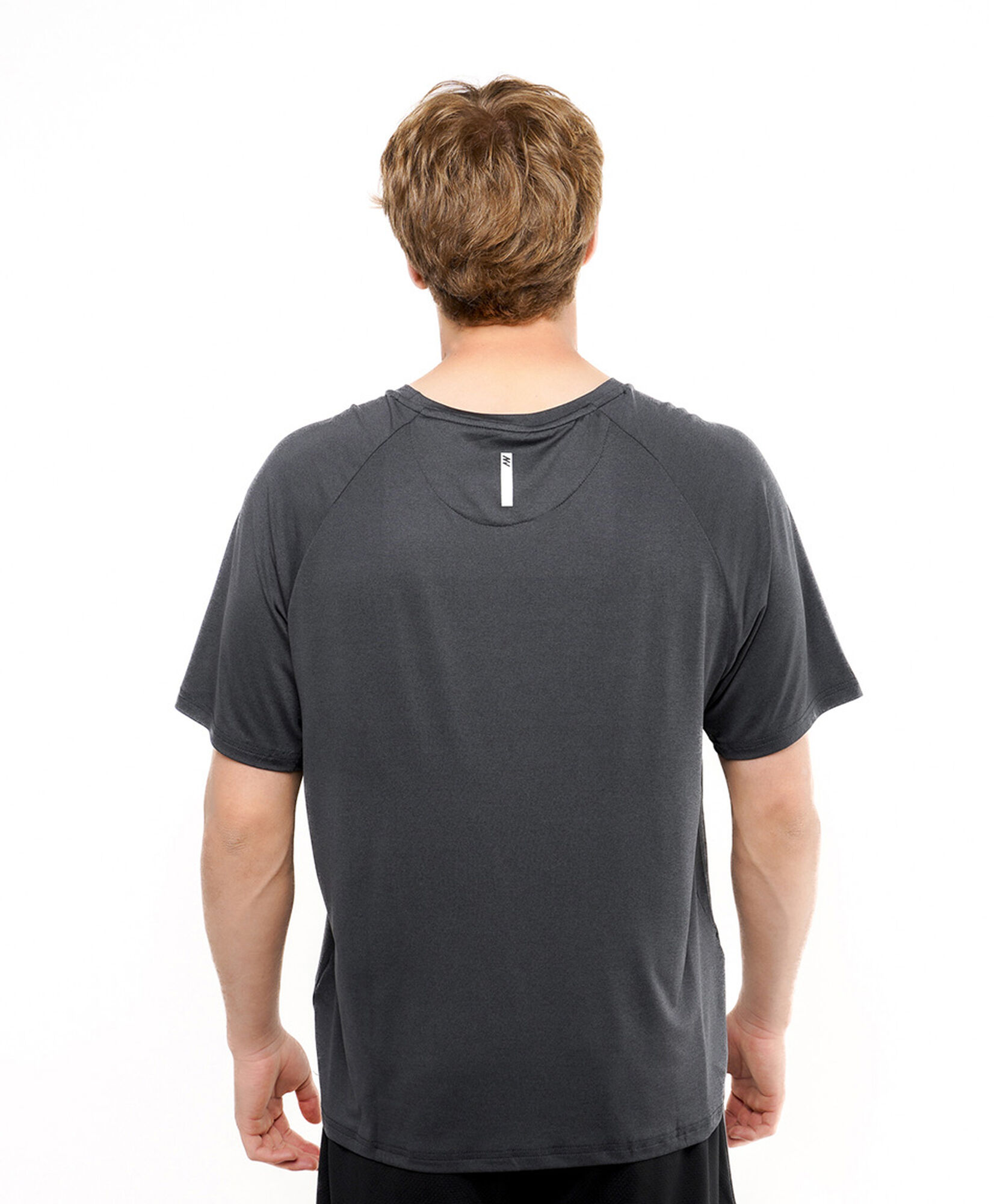 Polera deportiva hombre frase gris Polera deportiva hombre frase gris