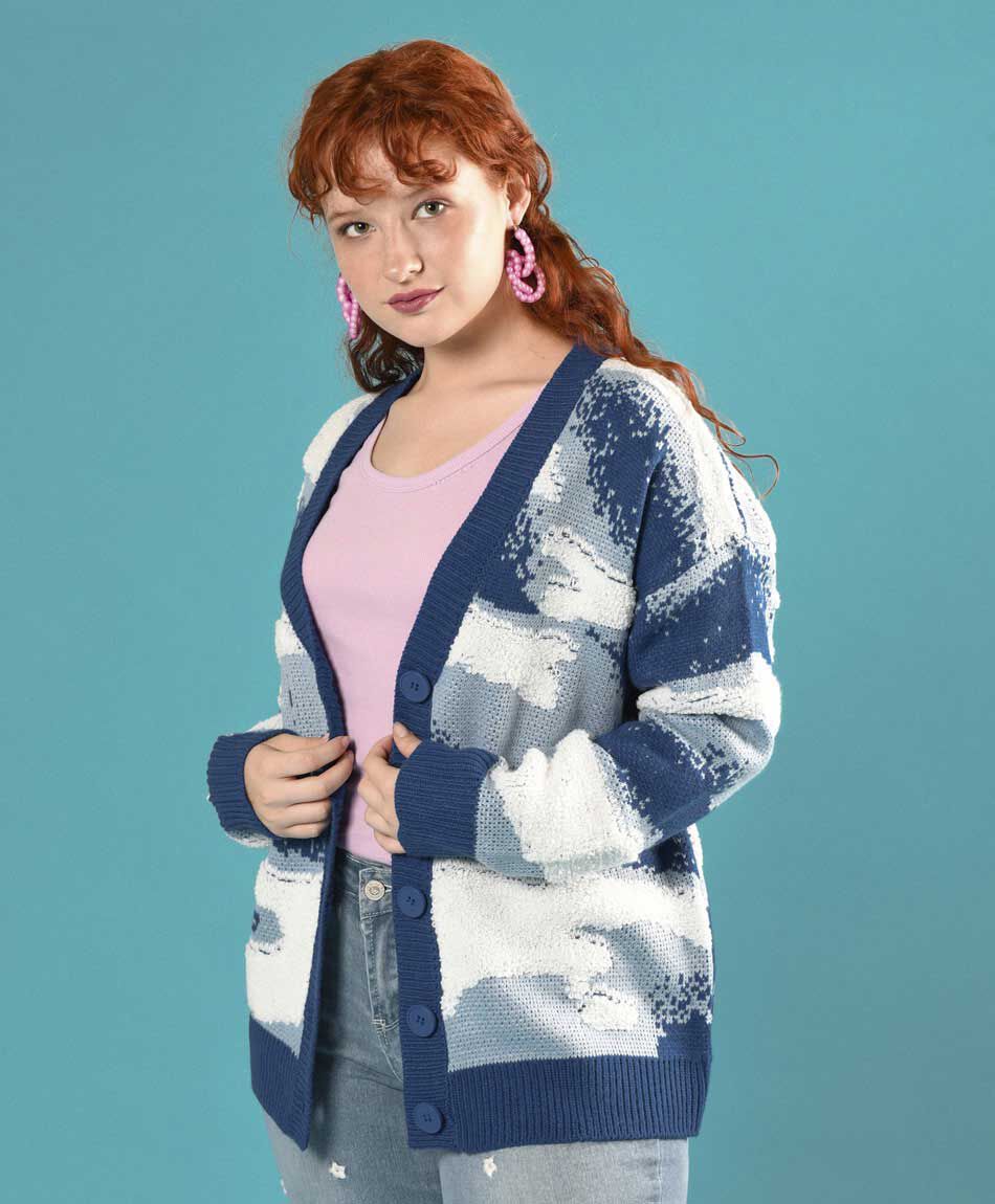Sweater jacquard tric