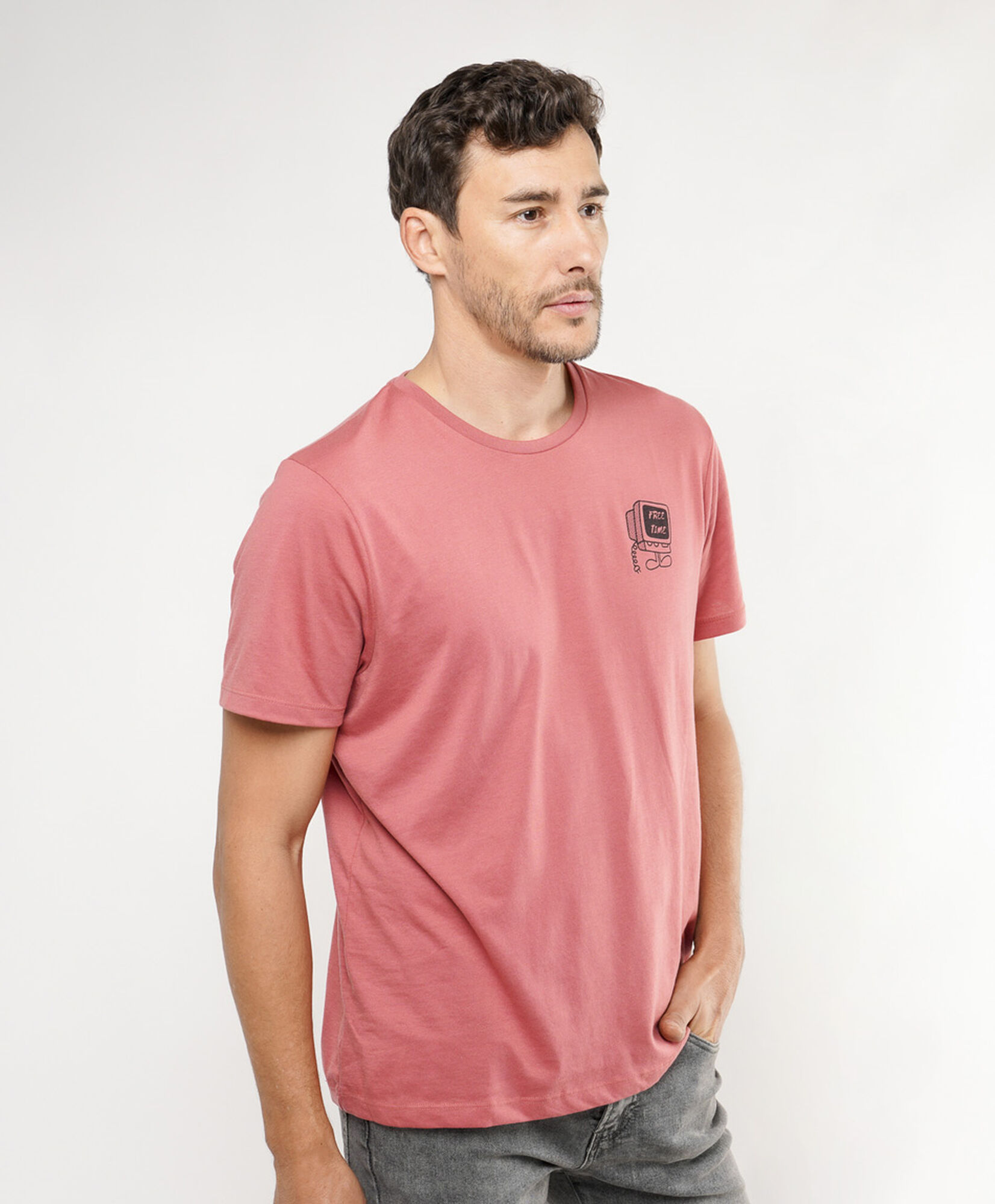 Polera hombre doble estampado unplugged Polera hombre doble estampado unplugged