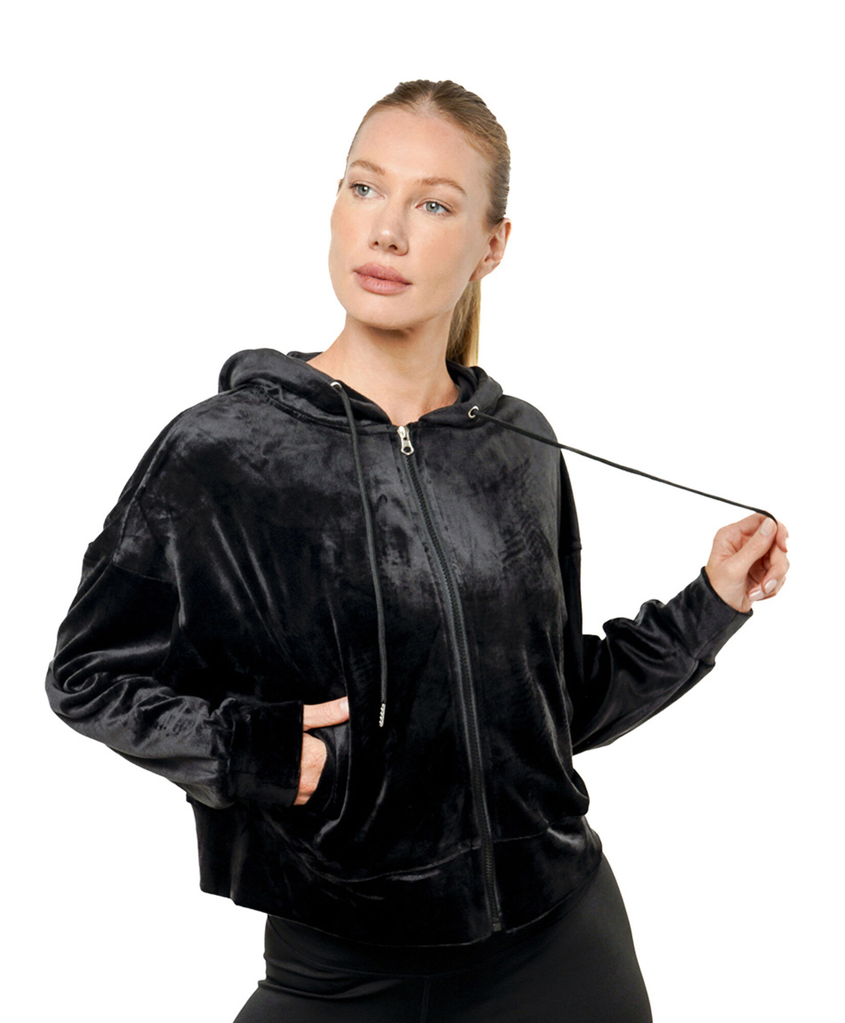 Polerón deportivo mujer plush black Polerón deportivo mujer plush black