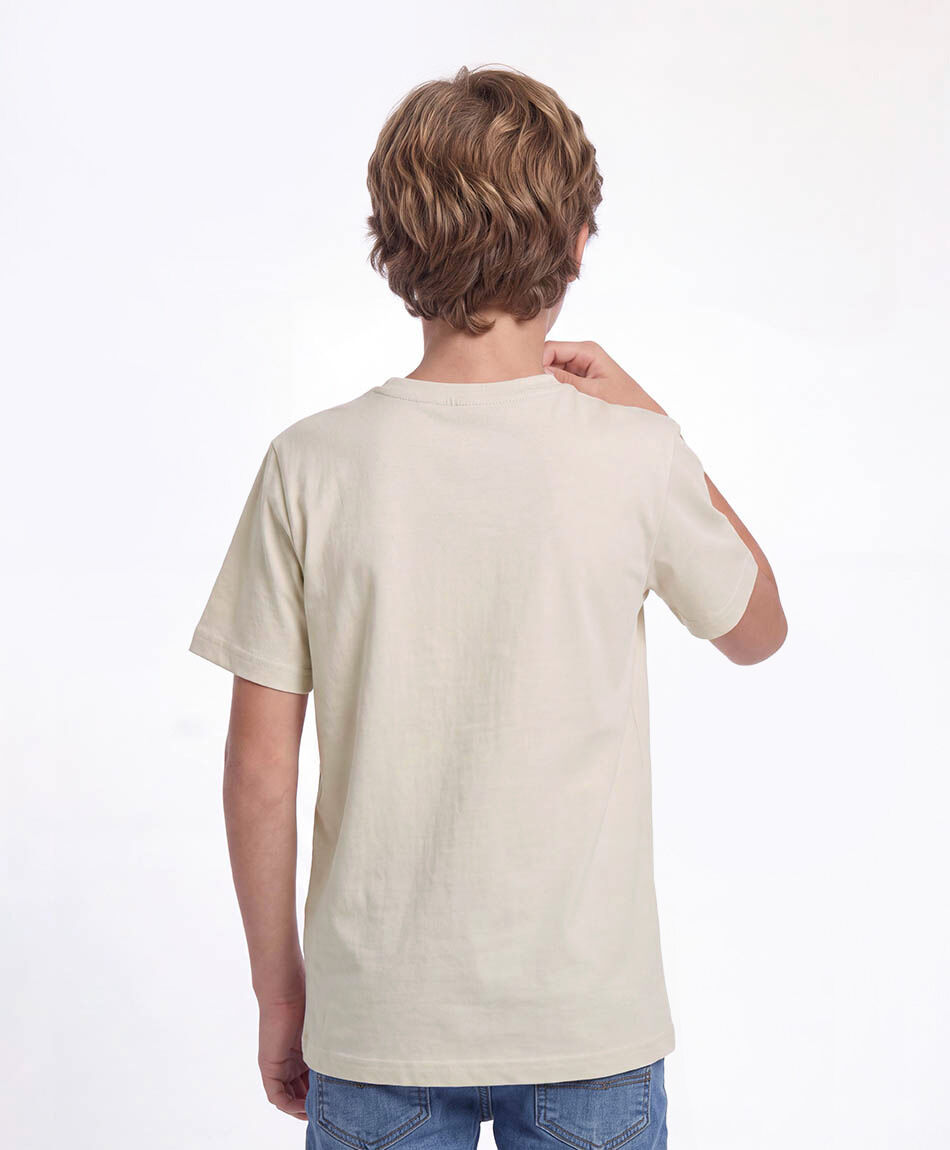 Polera ni&ntilde;o b&aacute;sica beige