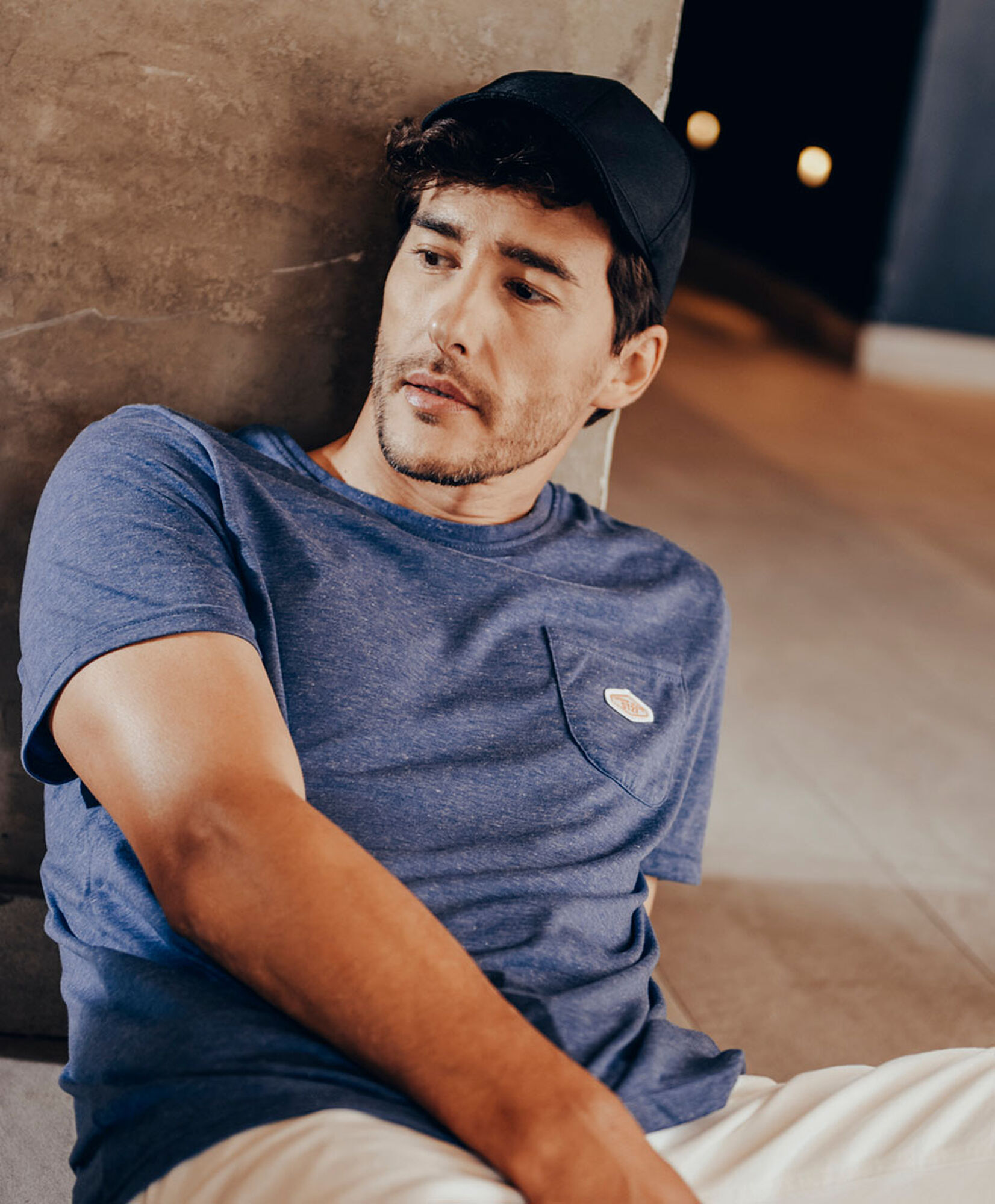 Polera hombre lisa bolsillo Polera hombre lisa bolsillo