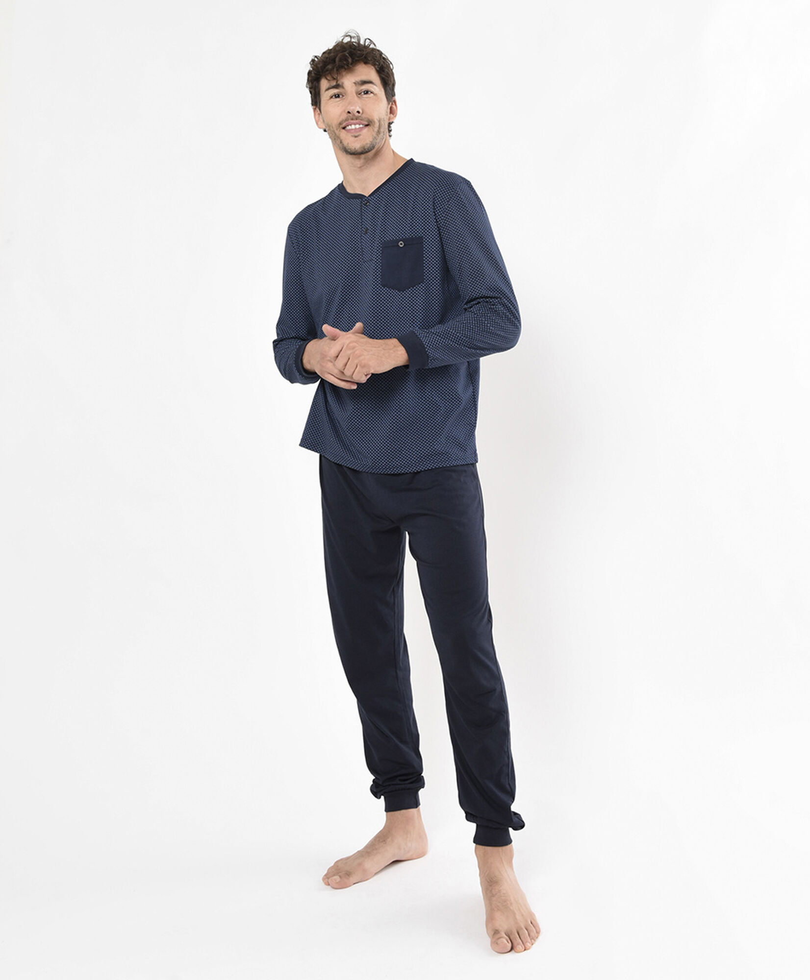 Pijama hombre puntitos 2 piezas Pijama hombre puntitos 2 piezas