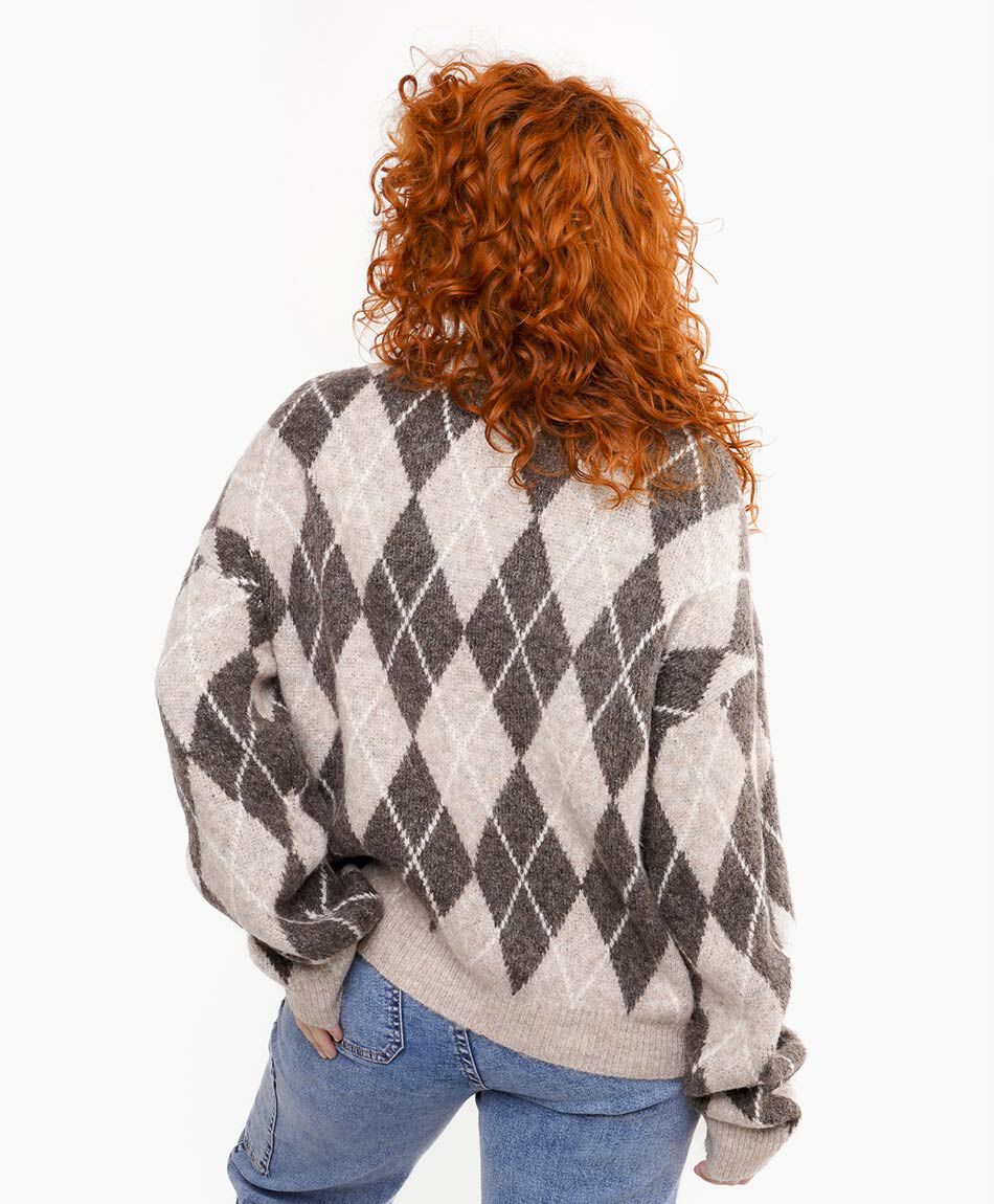 Sweater mujer intarsia