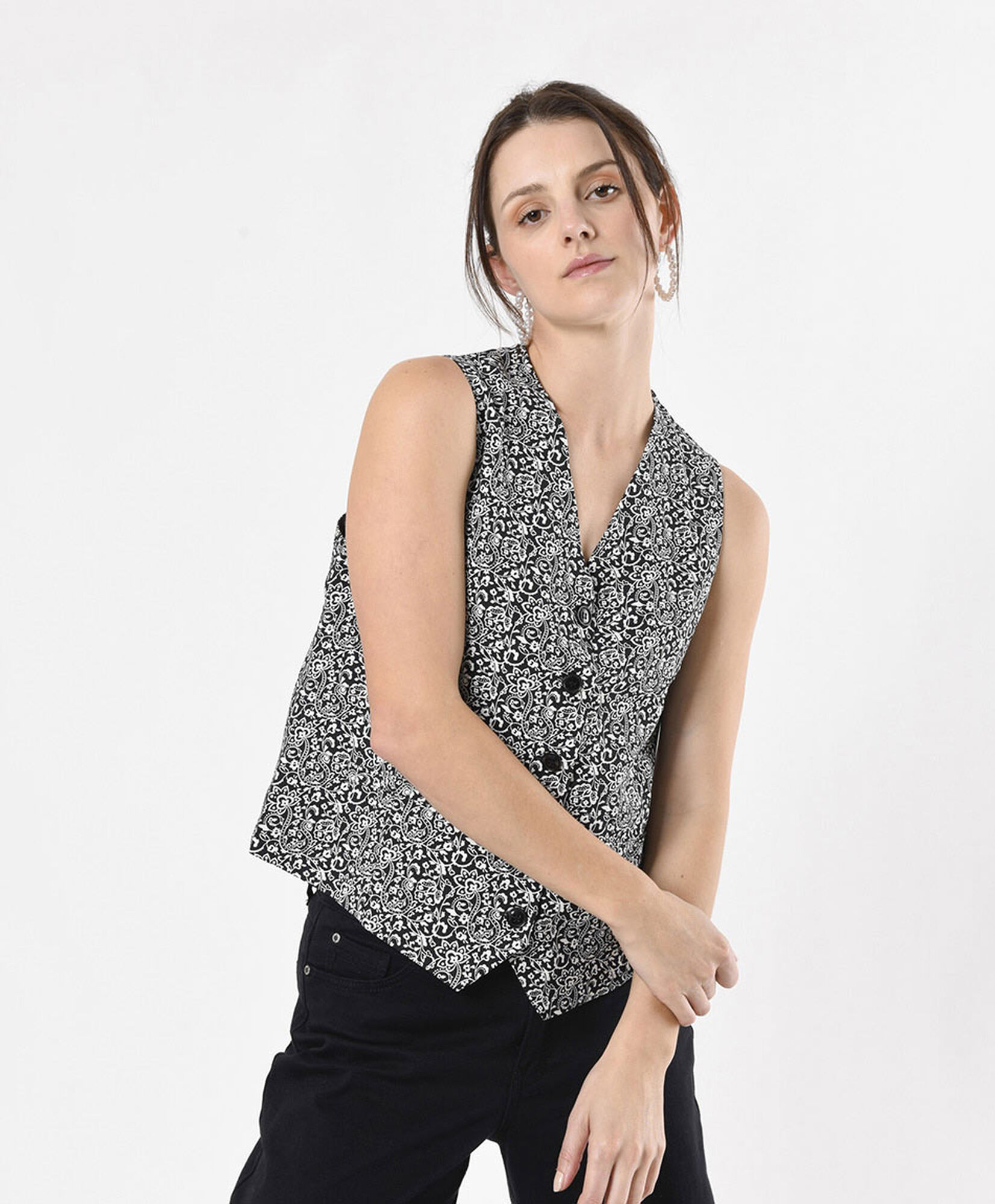 Vest mujer bicolor Vest mujer bicolor