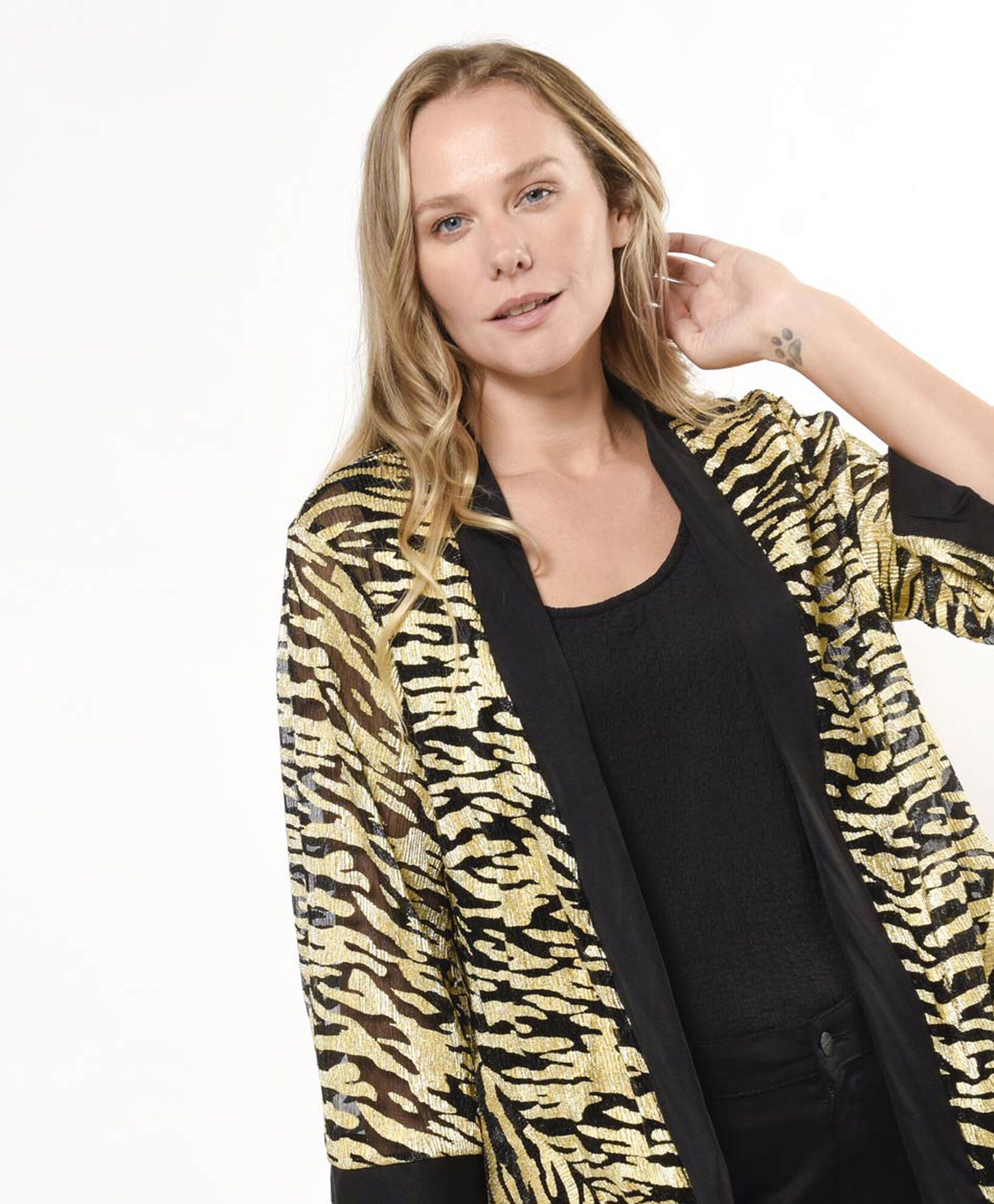 Tapado mujer animal print foil Tapado mujer animal print foil