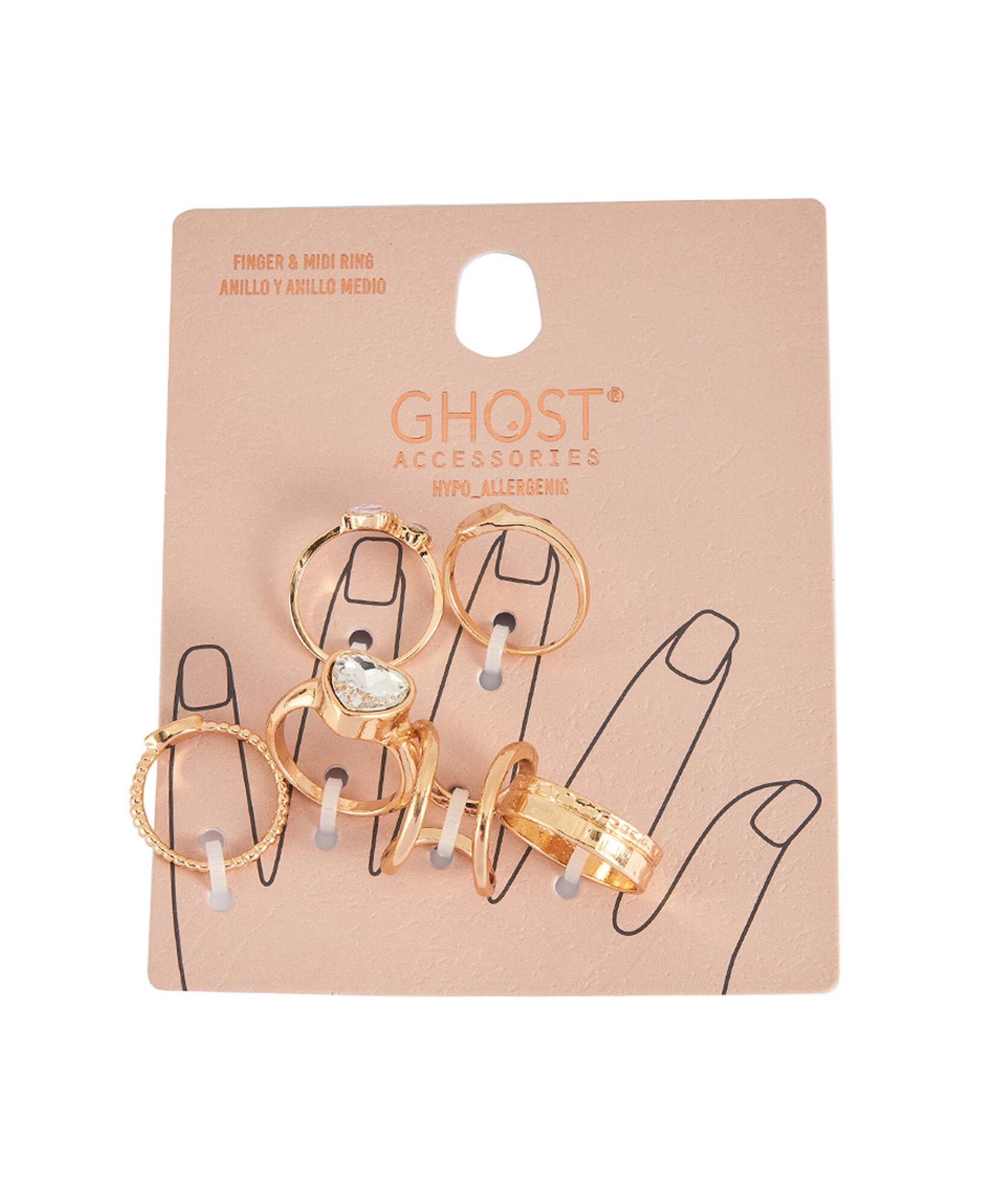 Set 6 anillos dorados Set 6 anillos dorados