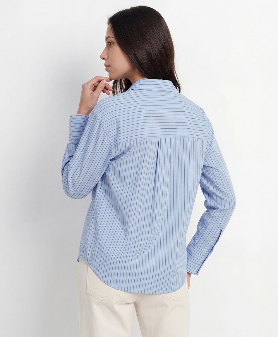 Blusa mujer rayas bicolor