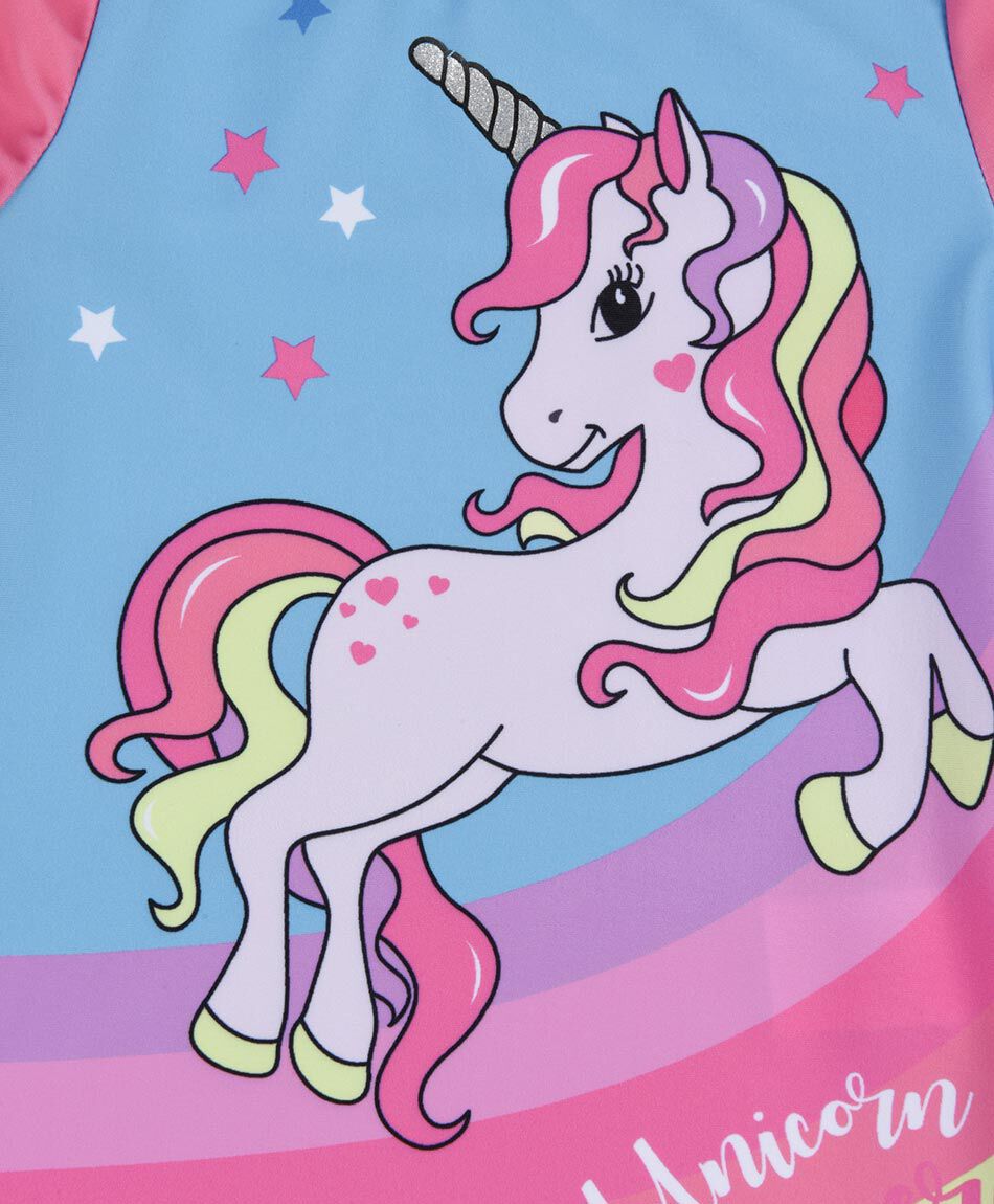 Polera para agua beb&eacute; unicornio