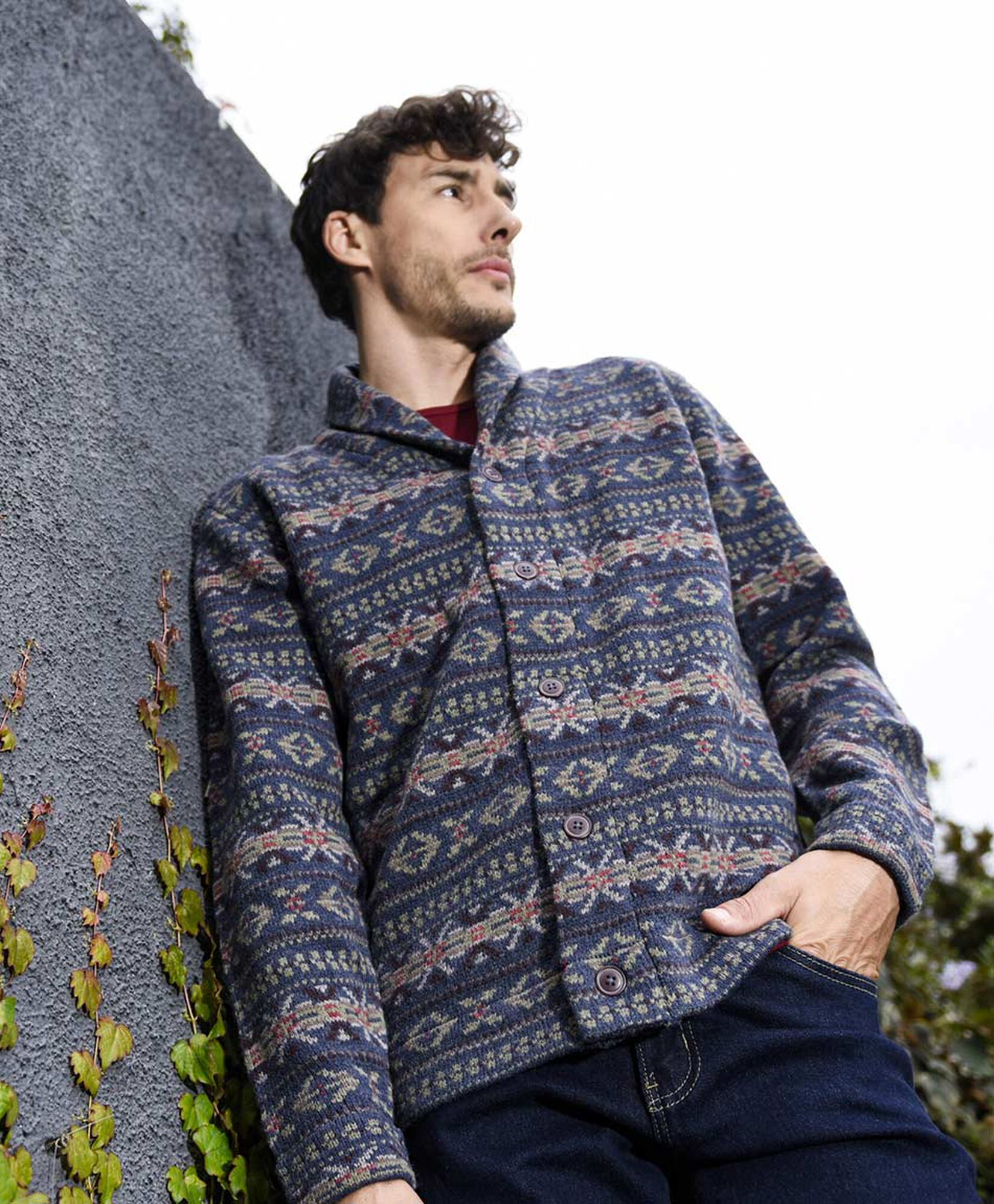 Sweater hombre nórdico botones Sweater hombre nórdico botones