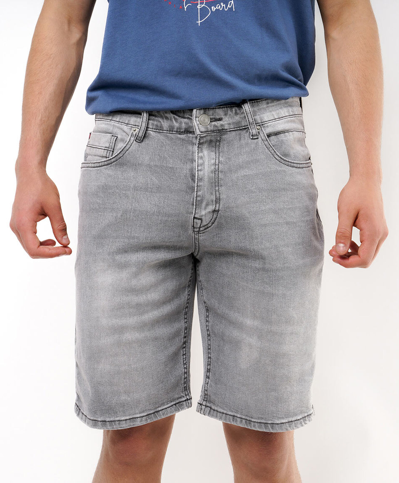 Bermuda hombre denim gris claro Bermuda hombre denim gris claro