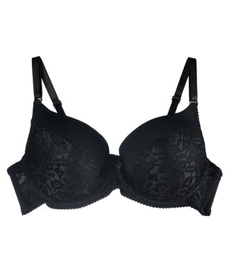 Sostén mujer encaje mix escote en v