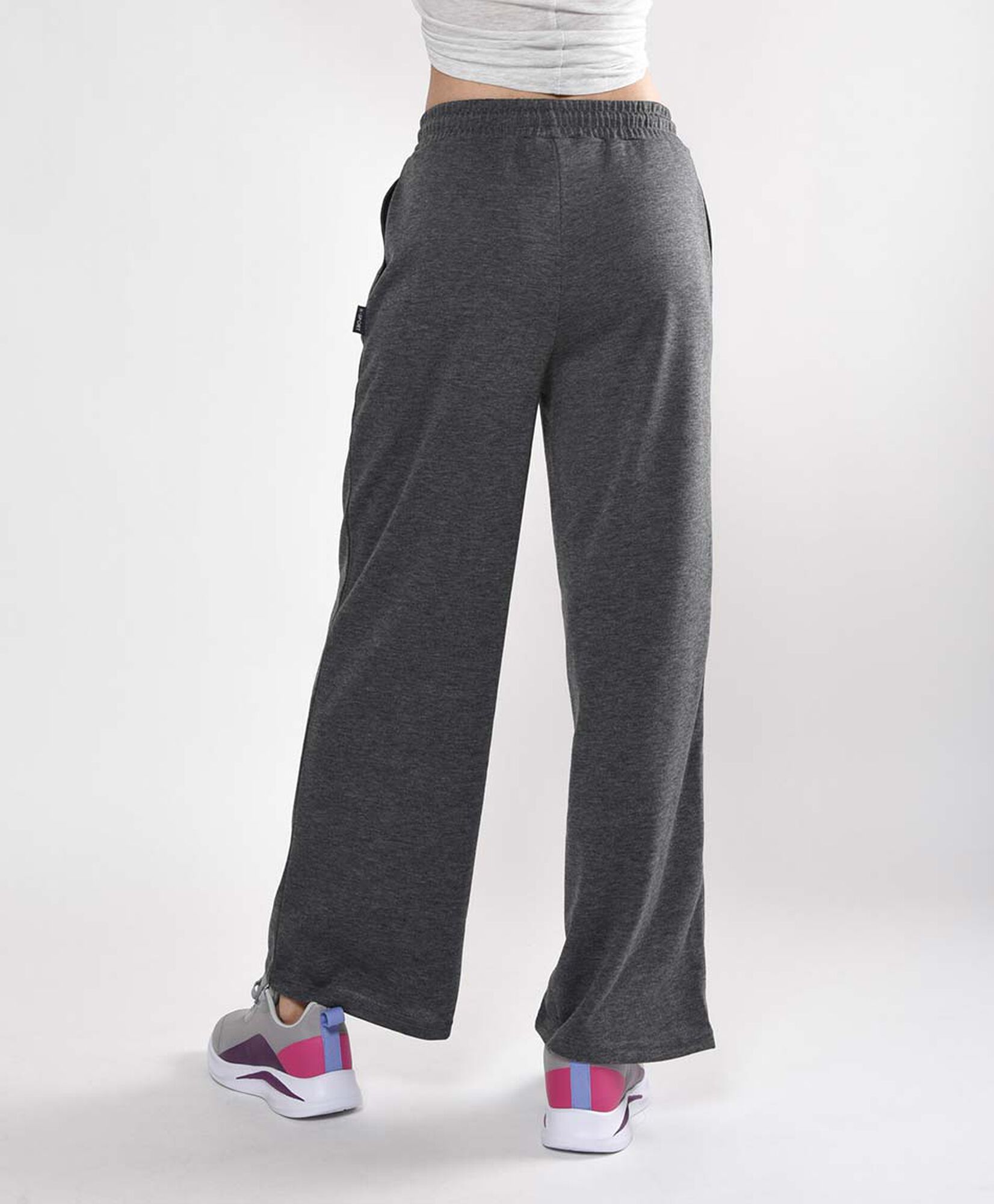 Pantalón de buzo mujer costura frontal wide Pantalón de buzo mujer costura frontal wide