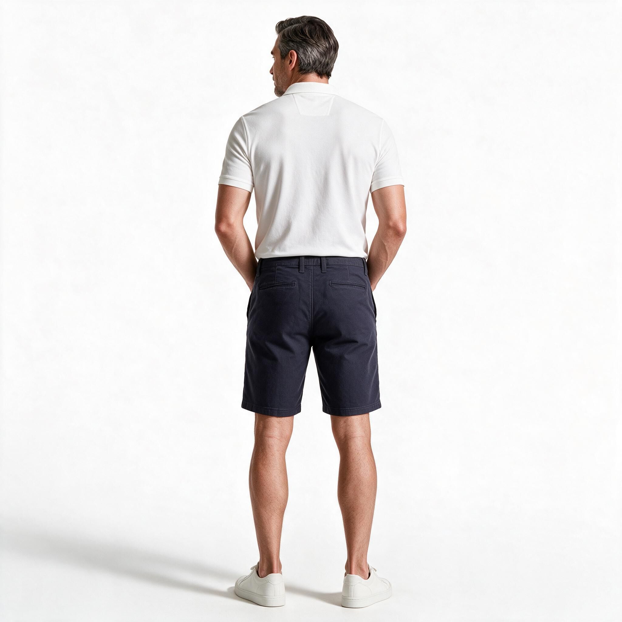 Short hombre navy algod&oacute;n