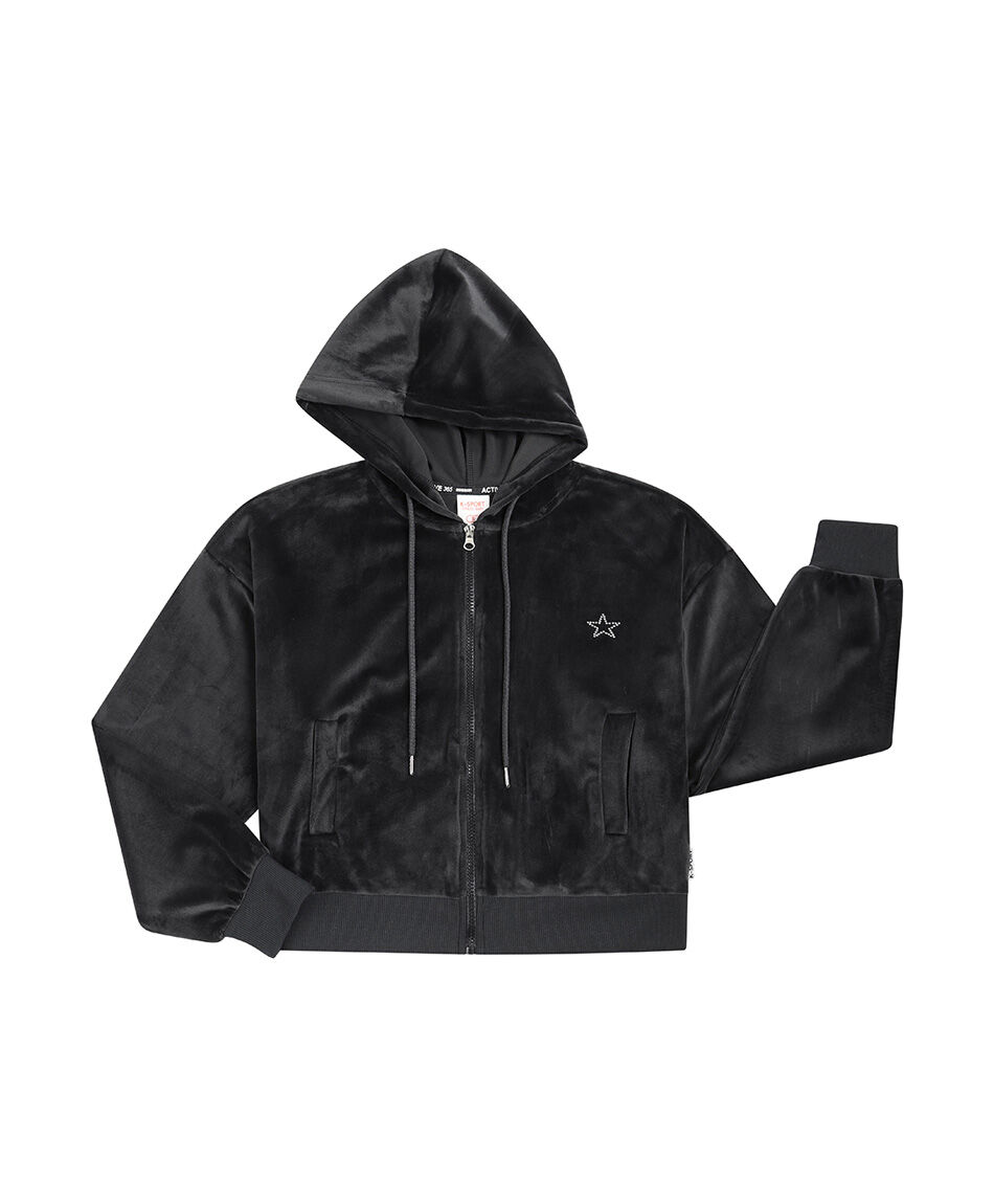 Polerón deportivo mujer hoodie black