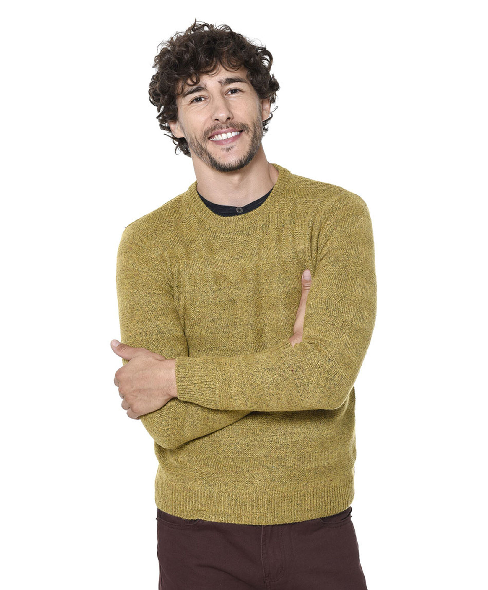 Sweater cuello redondo fantasia Sweater cuello redondo fantasia