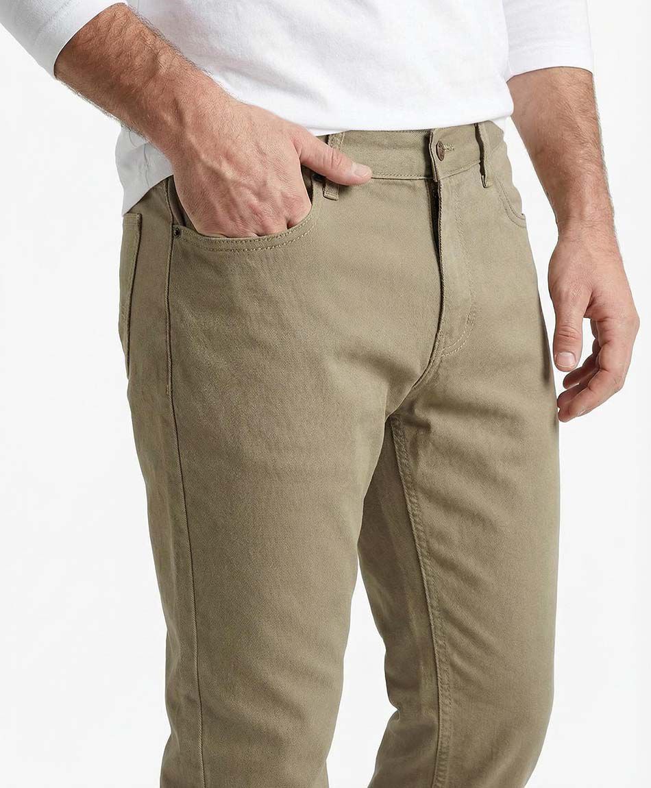 Pantalon hombre estilo vintage brown