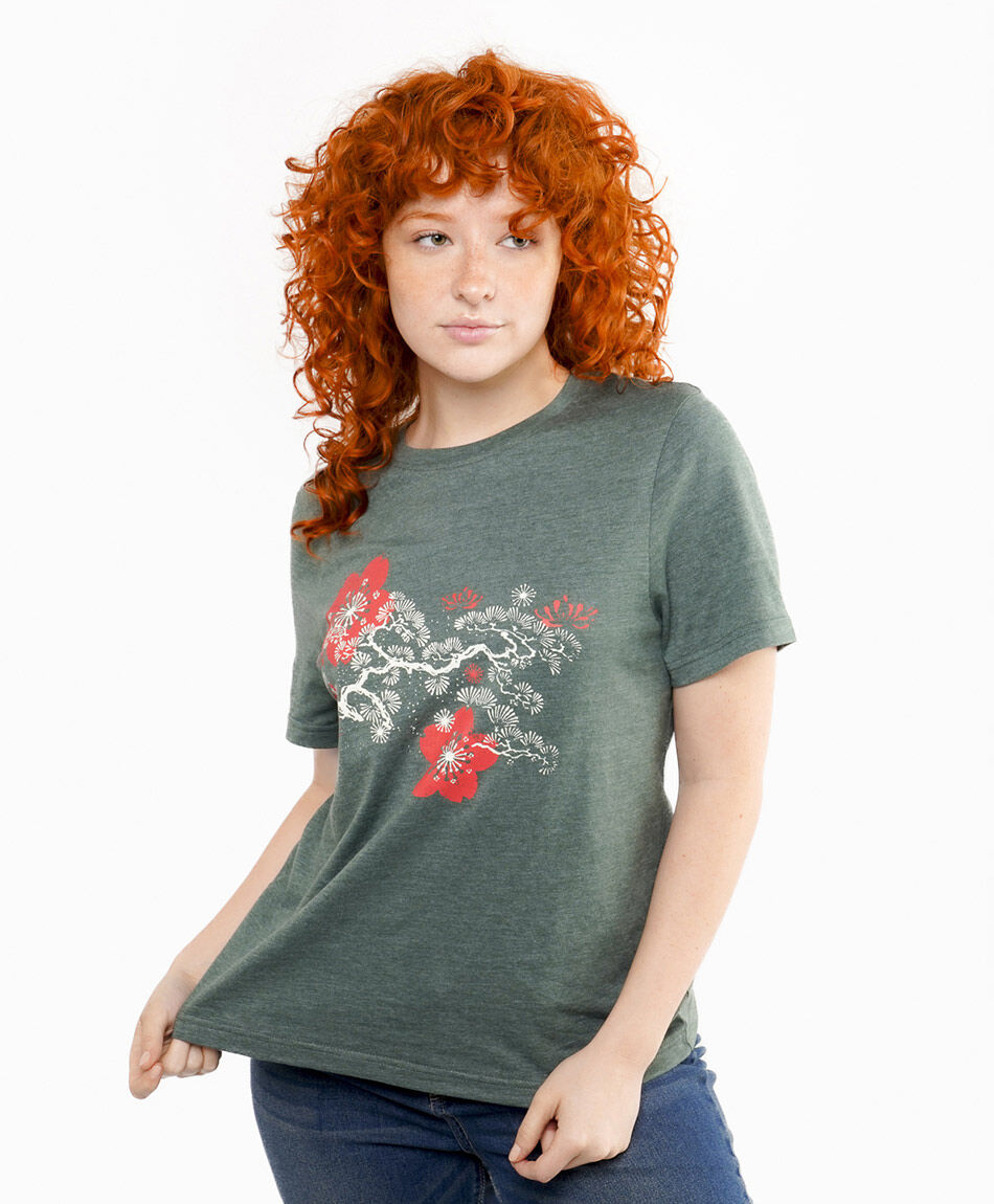 Polera mujer jardin japones