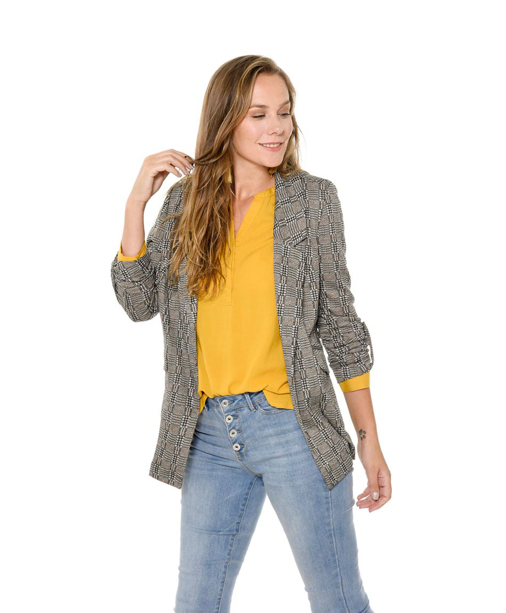 Blazer cuadros marron Blazer cuadros marron