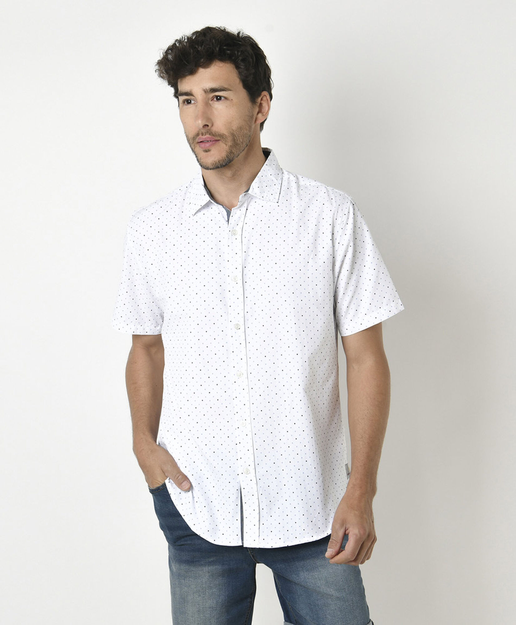 Camisa hombre cuadritos azules Camisa hombre cuadritos azules