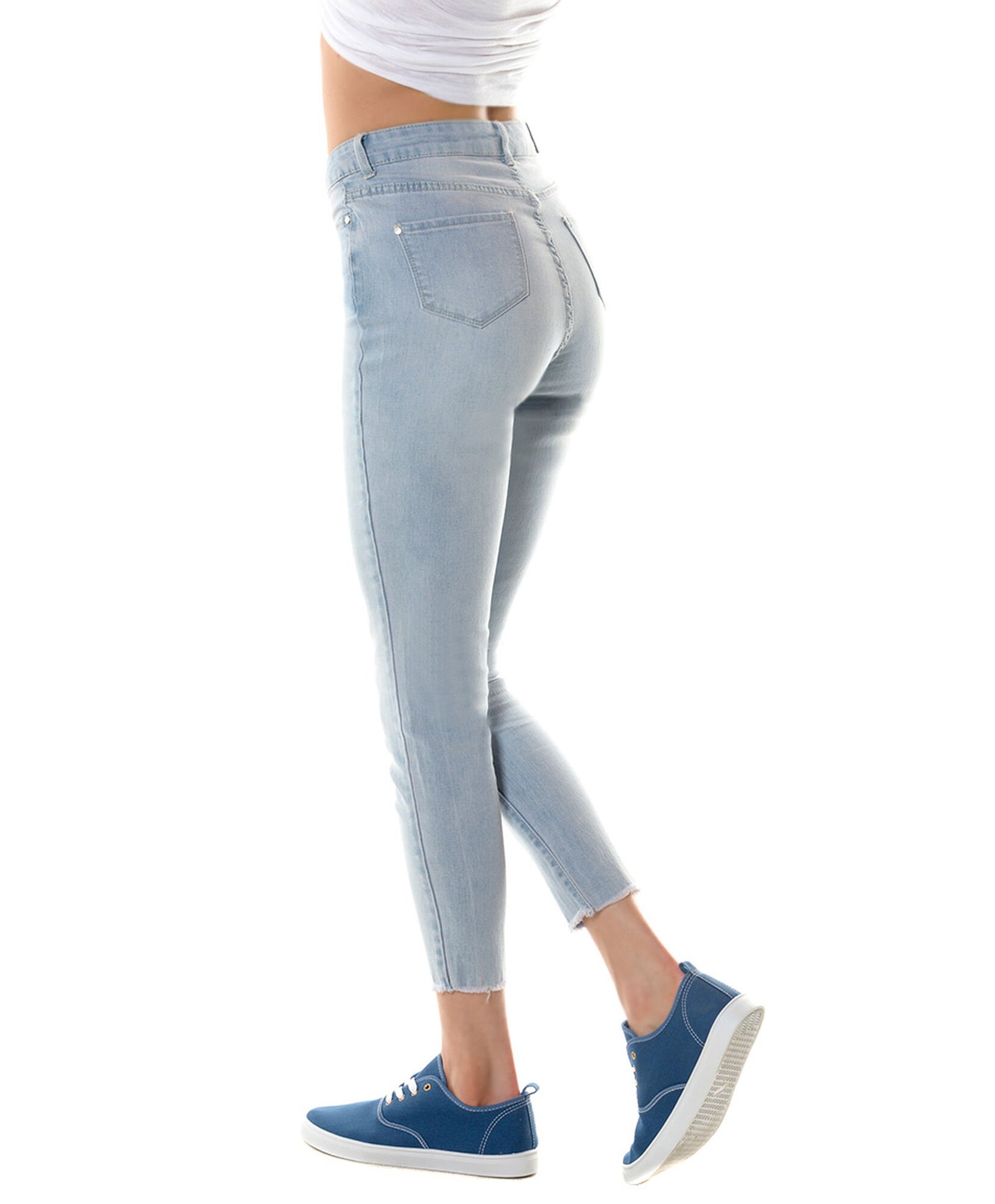 Jeans tiro alto botones Jeans tiro alto botones