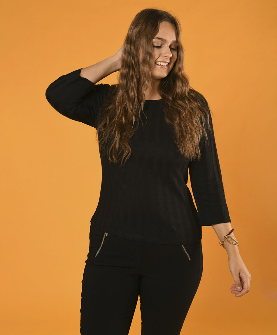 Polera canale lanosa