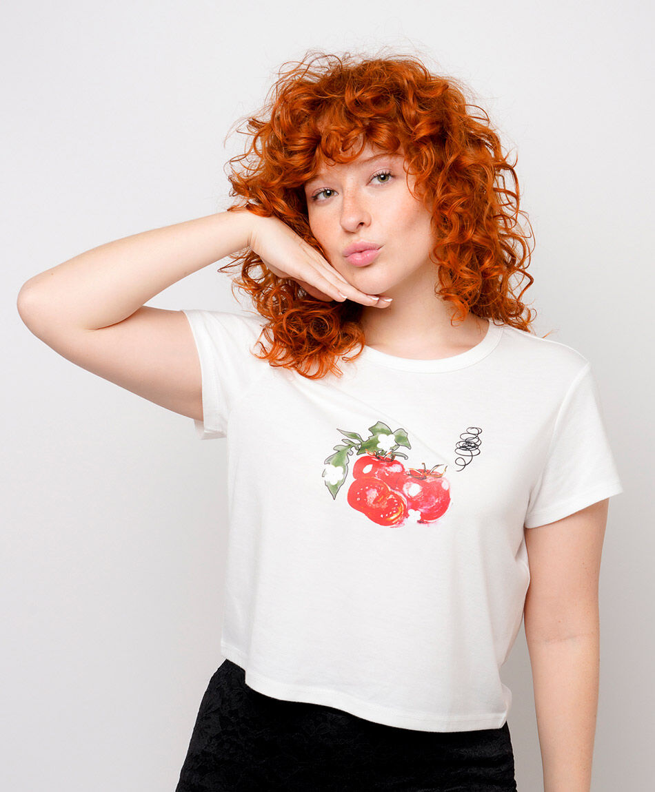 Polera mujer tomates