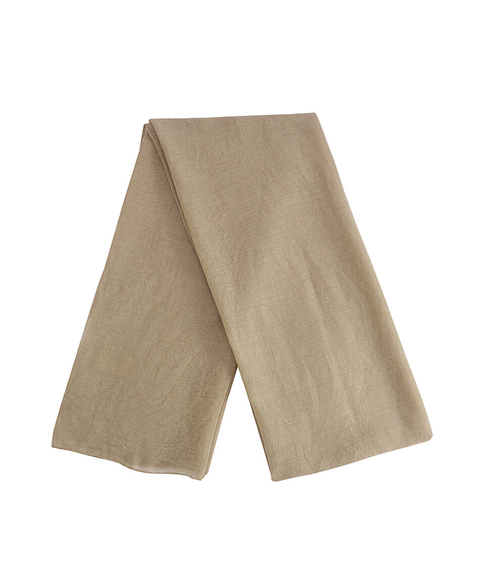 Bufanda mujer lisa beige