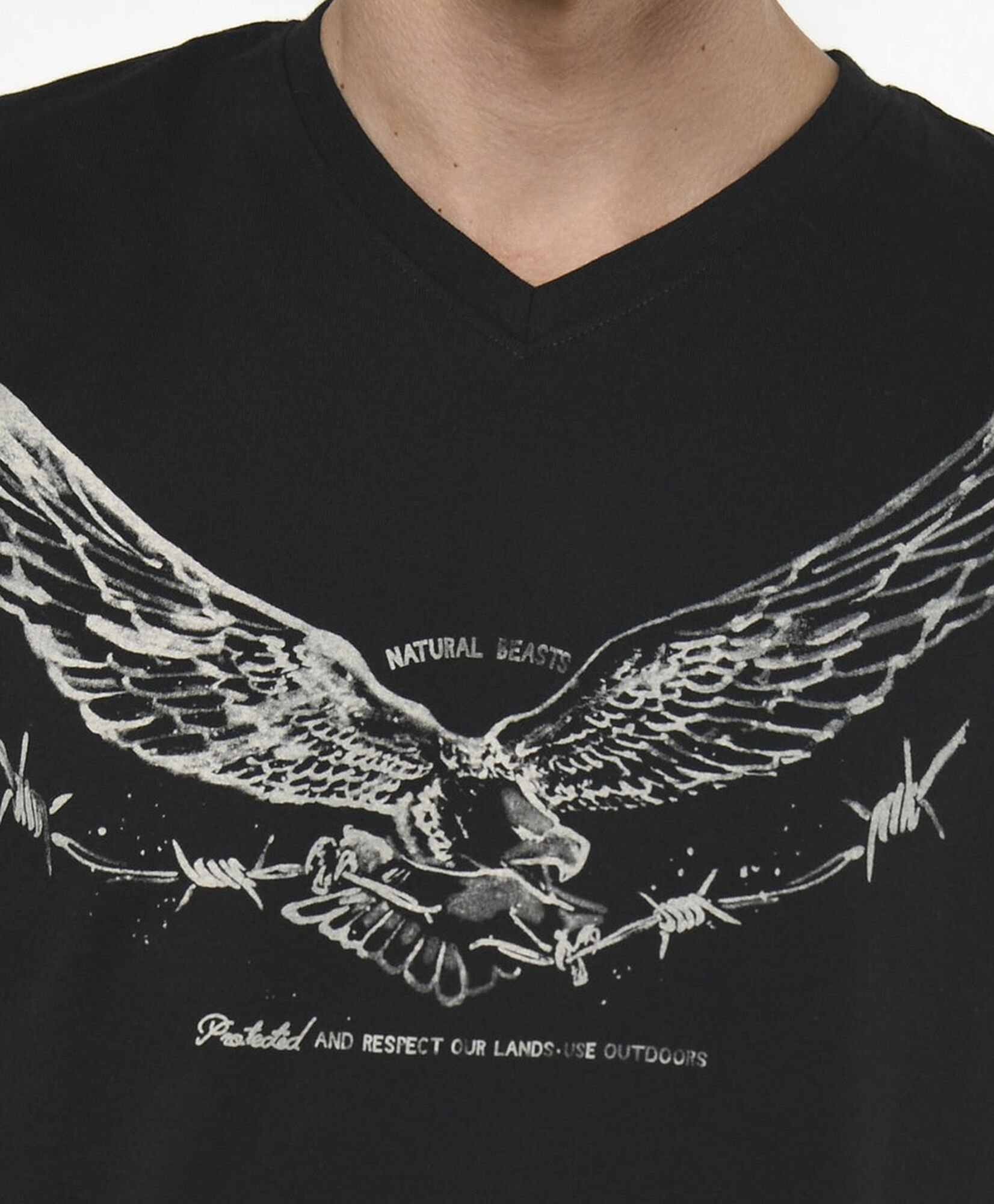 Polera hombre estampado águila Polera hombre estampado águila